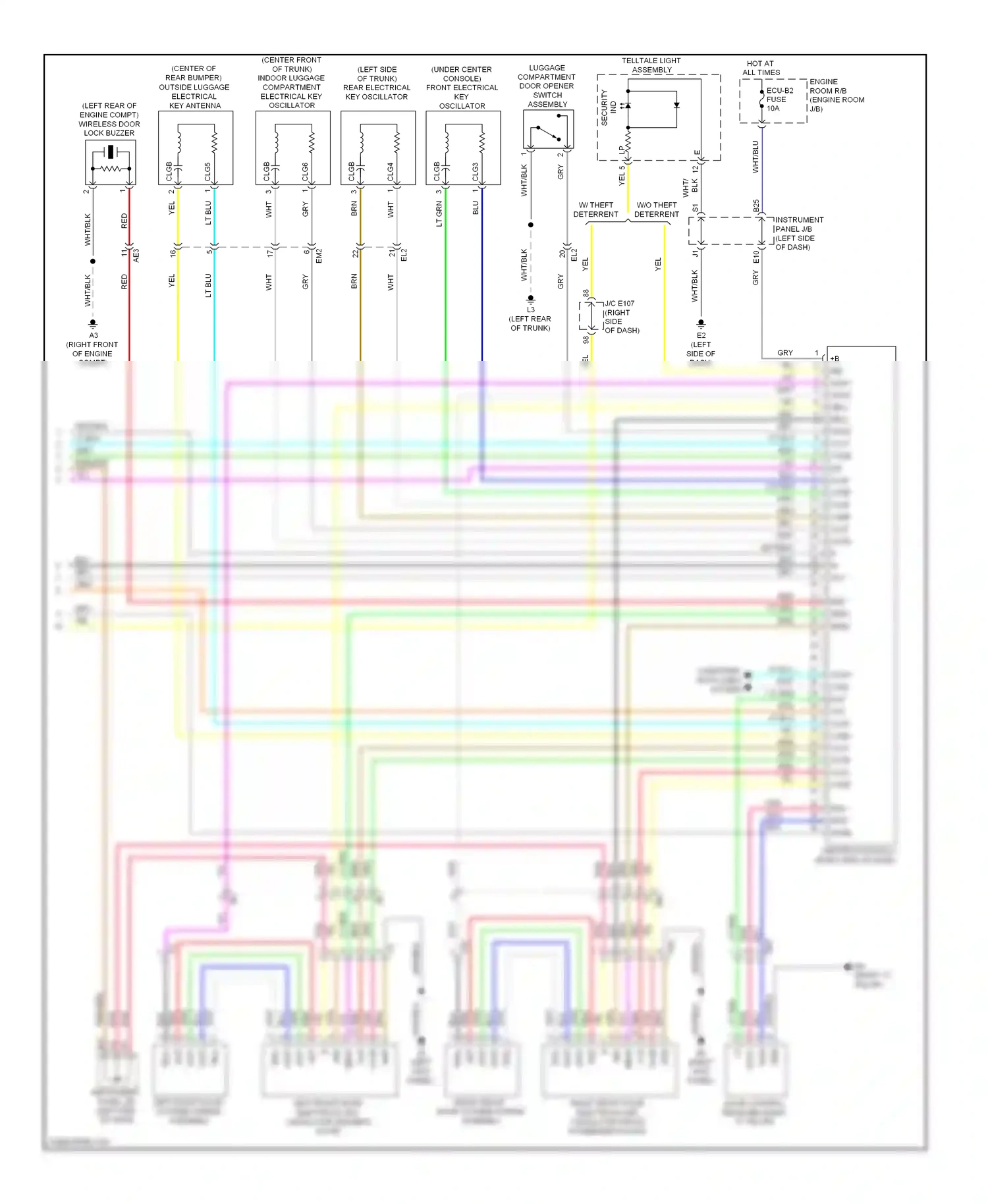 Toyota Corolla X facelift (2010-2013) txct code lin wiring diagram  (1 of 2)