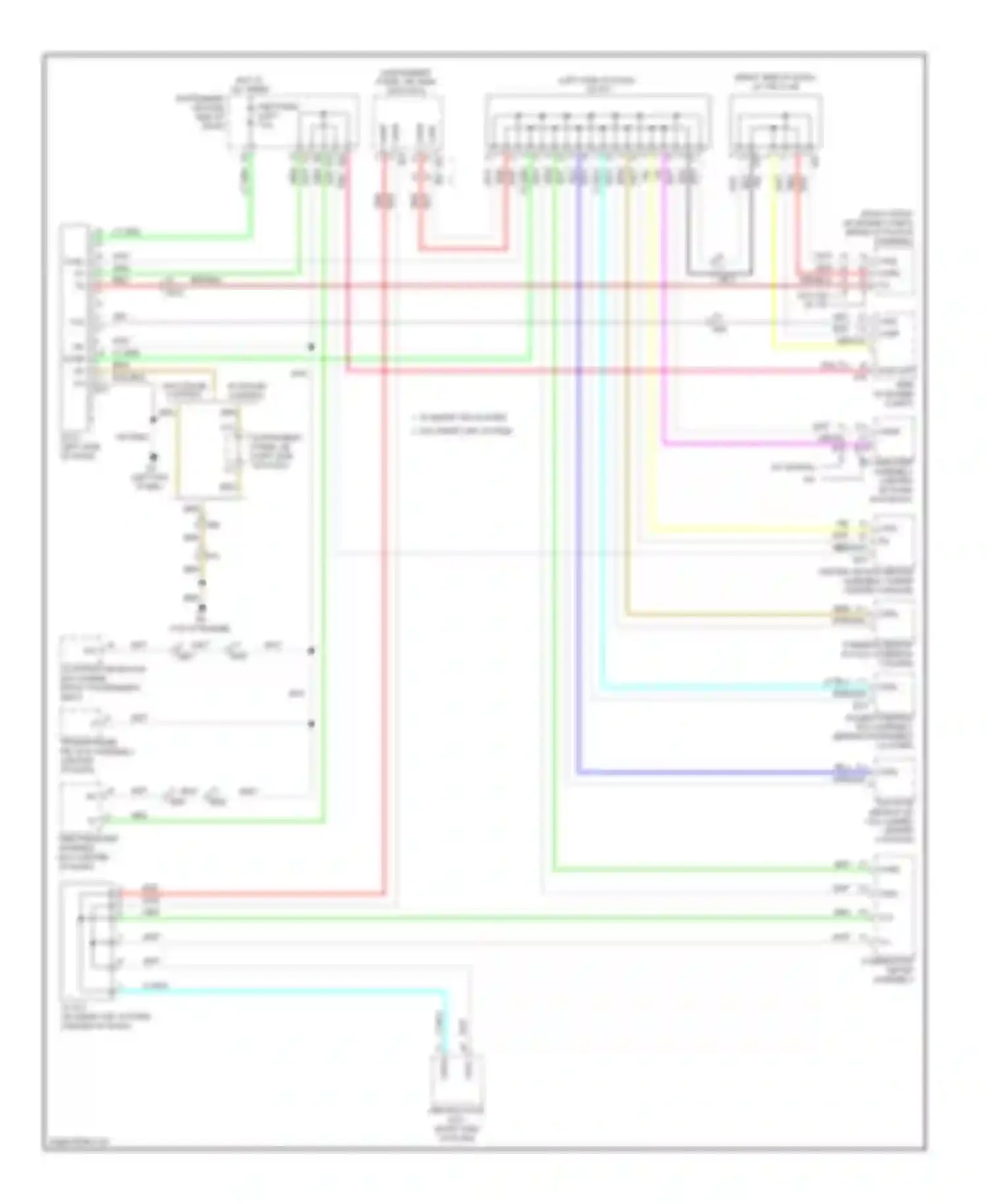 Wiring diagram w/ smart key system w/o smart key system for Toyota Corolla X facelift (2010-2013) (2 of 4)