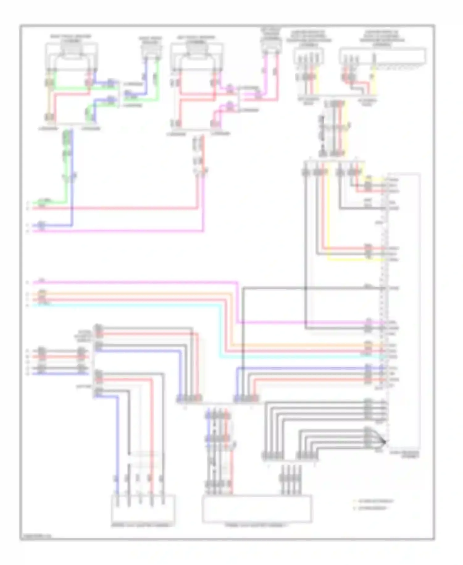 Wiring diagram w/ usb w/o display for Toyota Corolla X facelift (2010-2013) (2 of 2)
