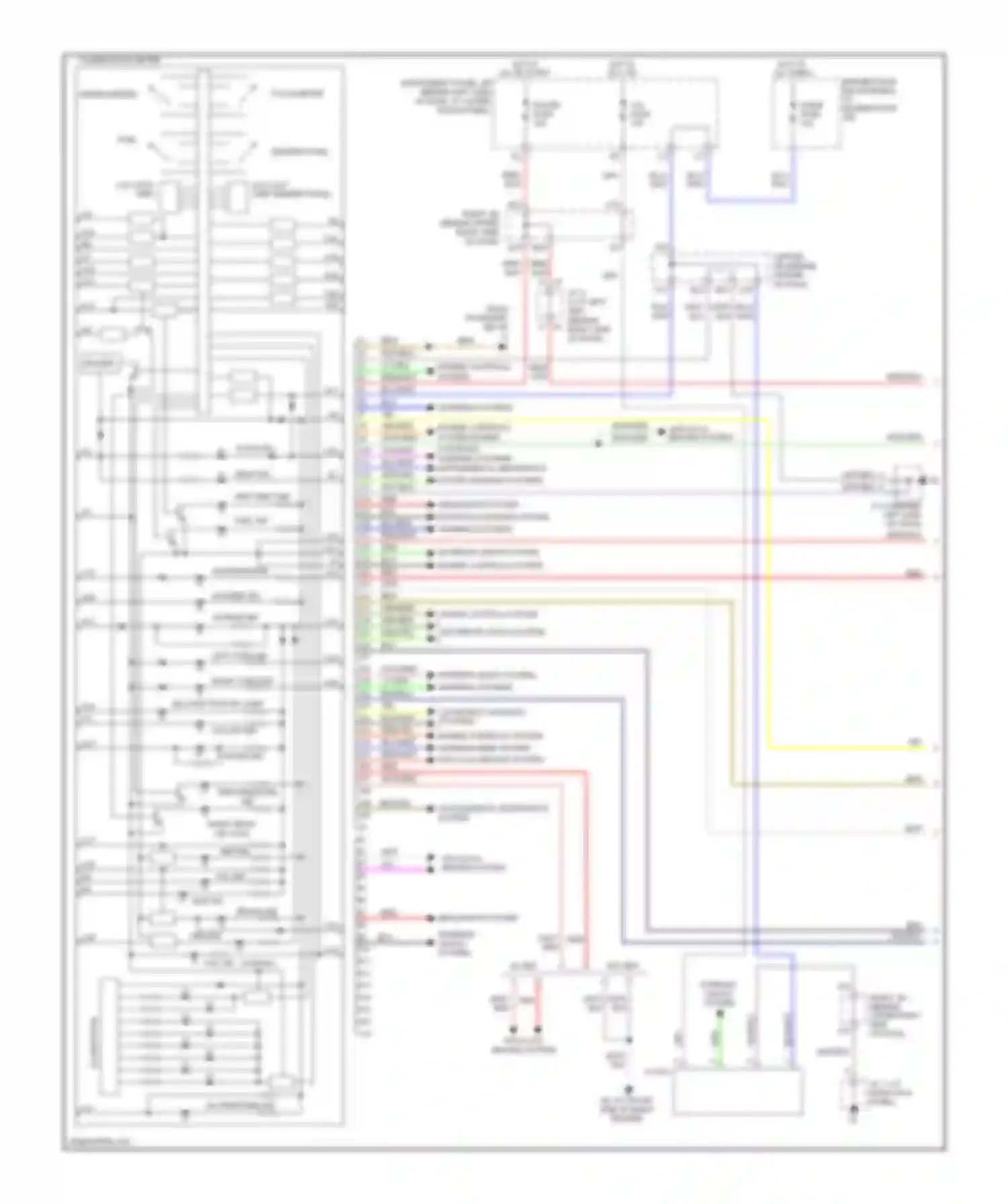 Corolla Toyota X (2006-2010): Instrument cluster circuit (1 of 2)