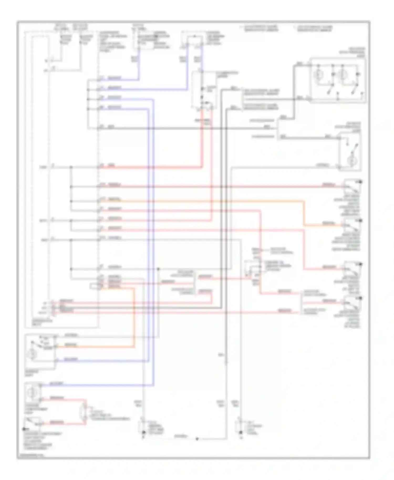 Corolla Toyota X (2006-2010): Courtesy lamps circuit