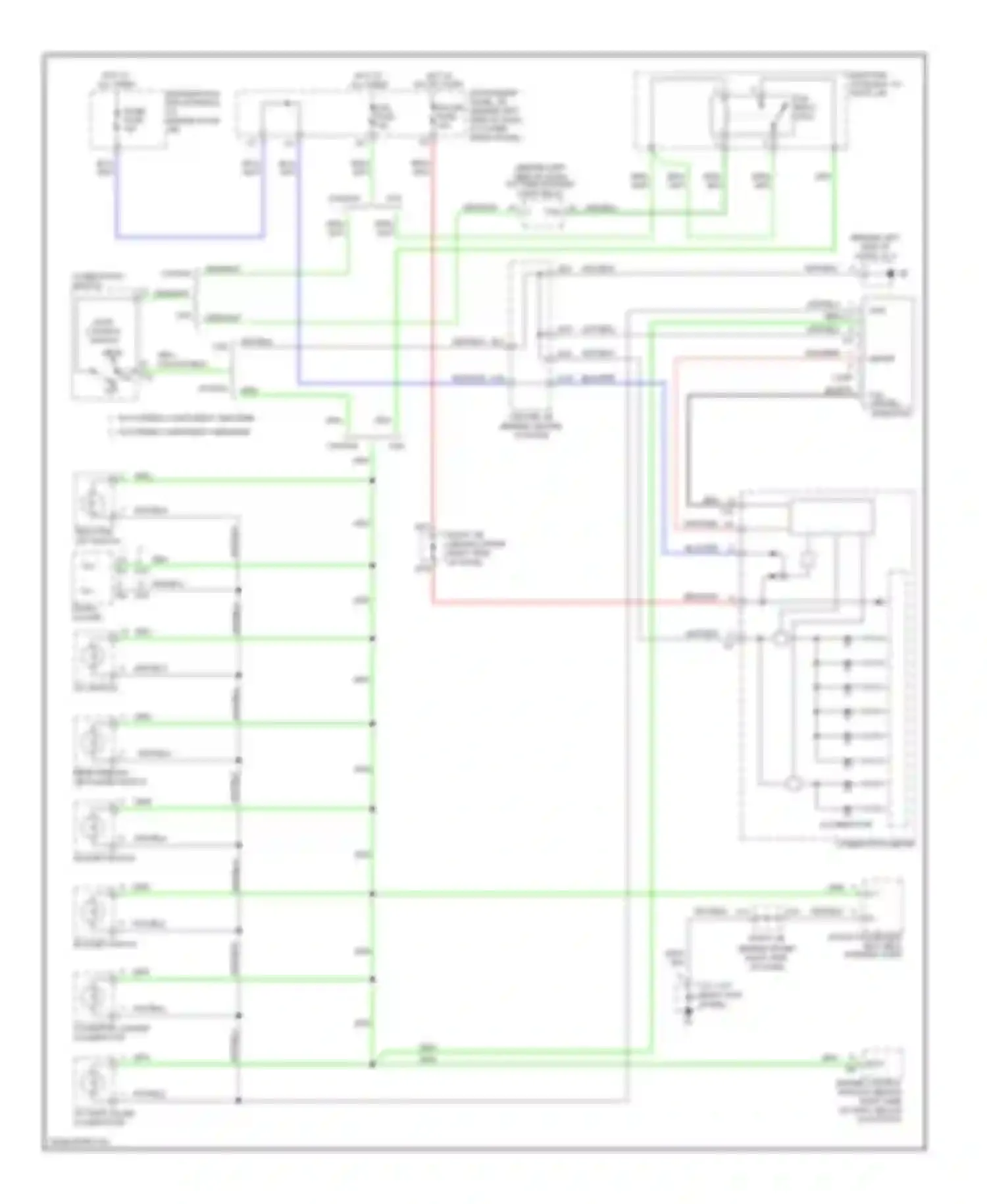 Corolla Toyota X (2006-2010): Instrument illumination circuit