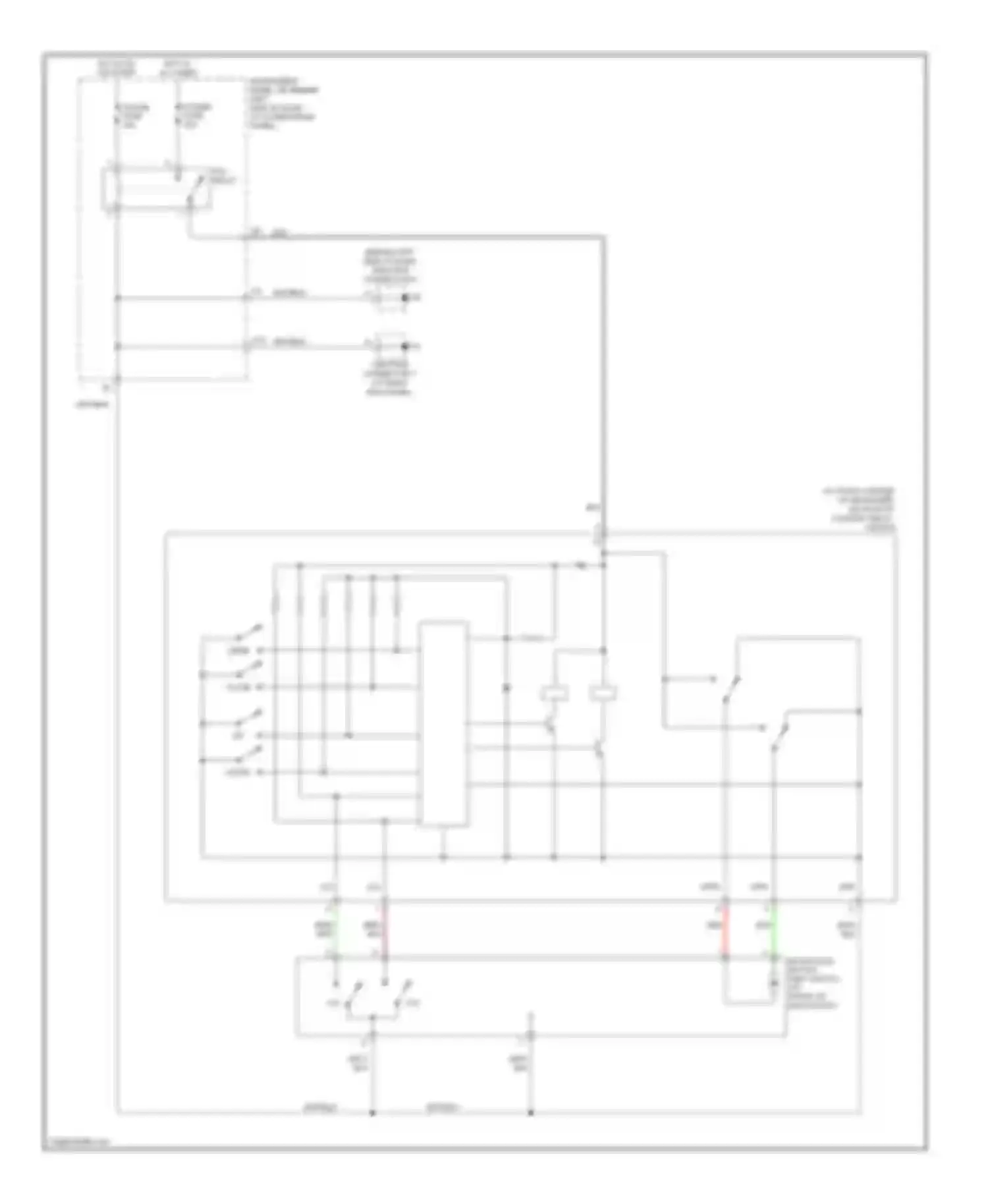 Corolla Toyota X (2006-2010): Power top/sunroof circuit