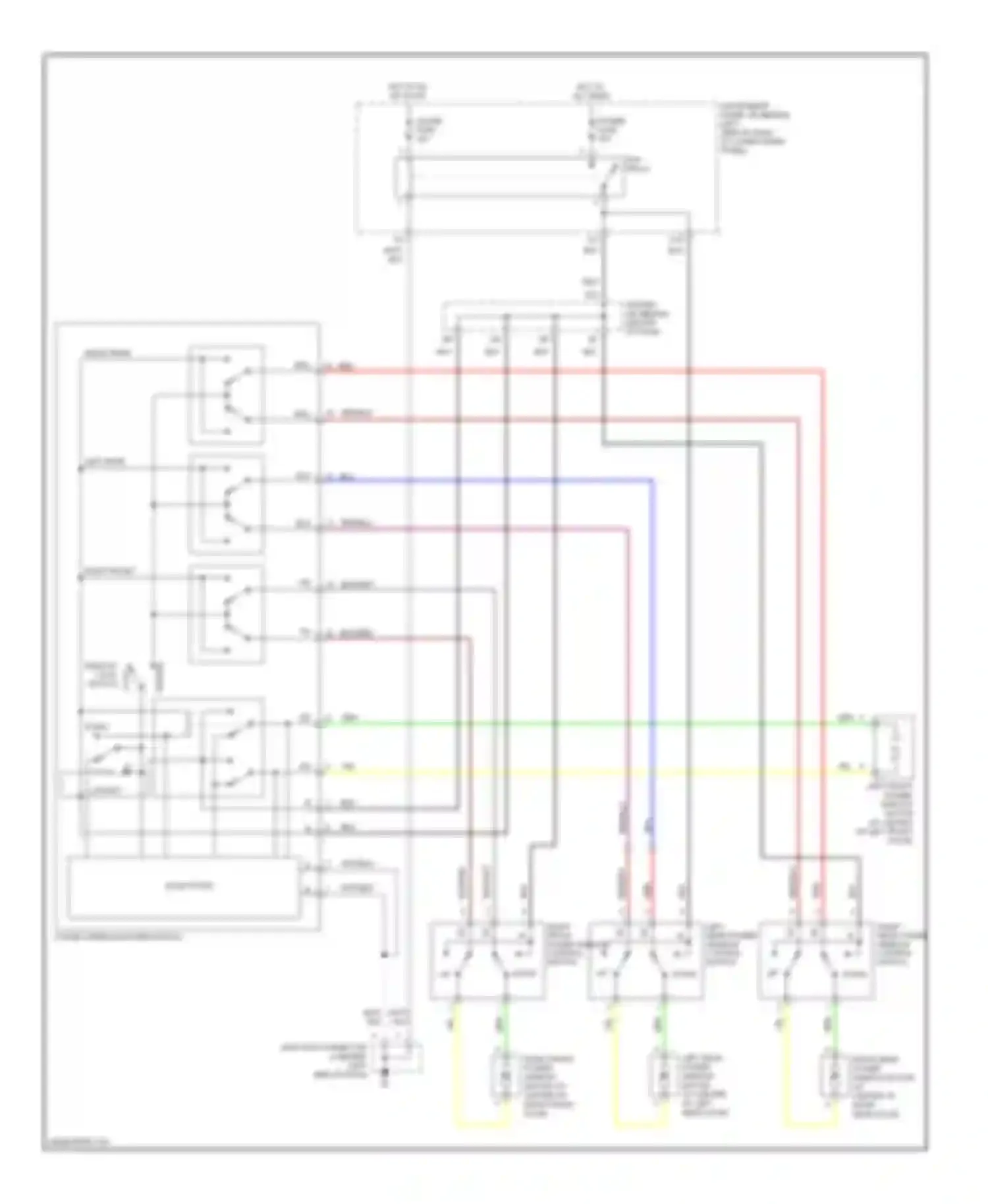 Corolla Toyota X (2006-2010): Power windows circuit