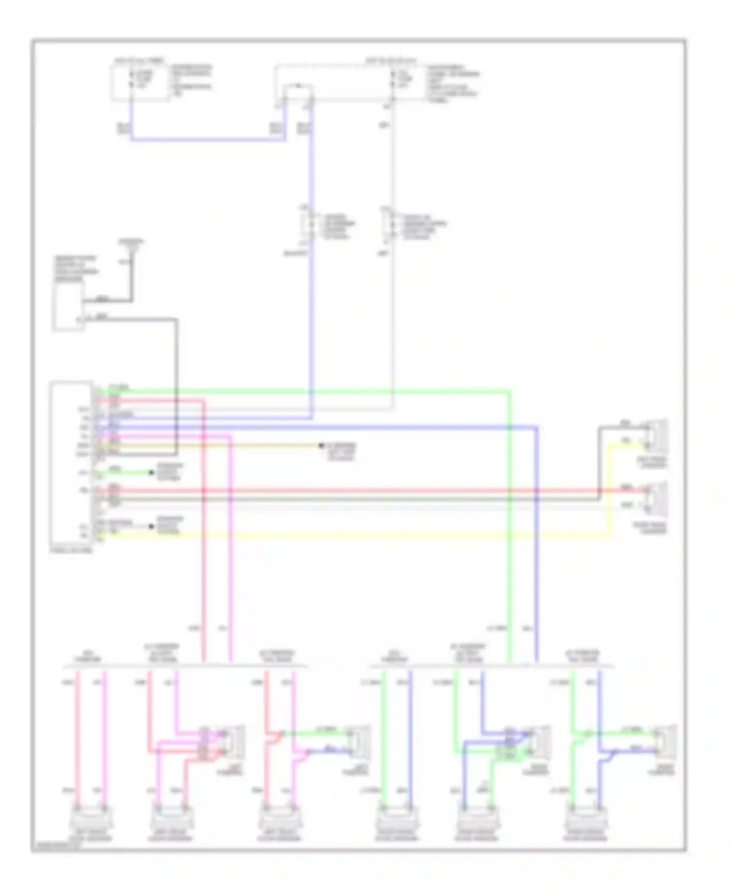 Corolla Toyota X (2006-2010): Radio circuit, without amplifier
