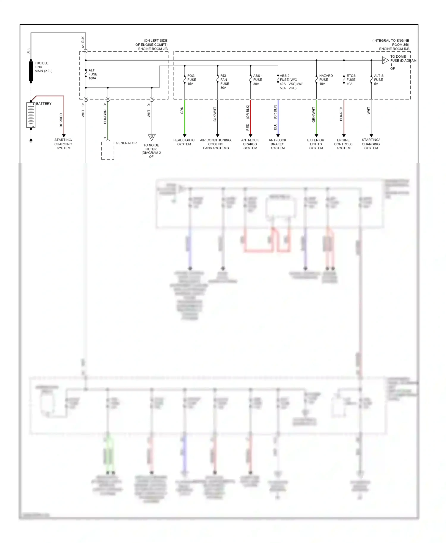 Toyota Corolla X (2006-2010) computer data lines system wiring diagram  (3 of 7)