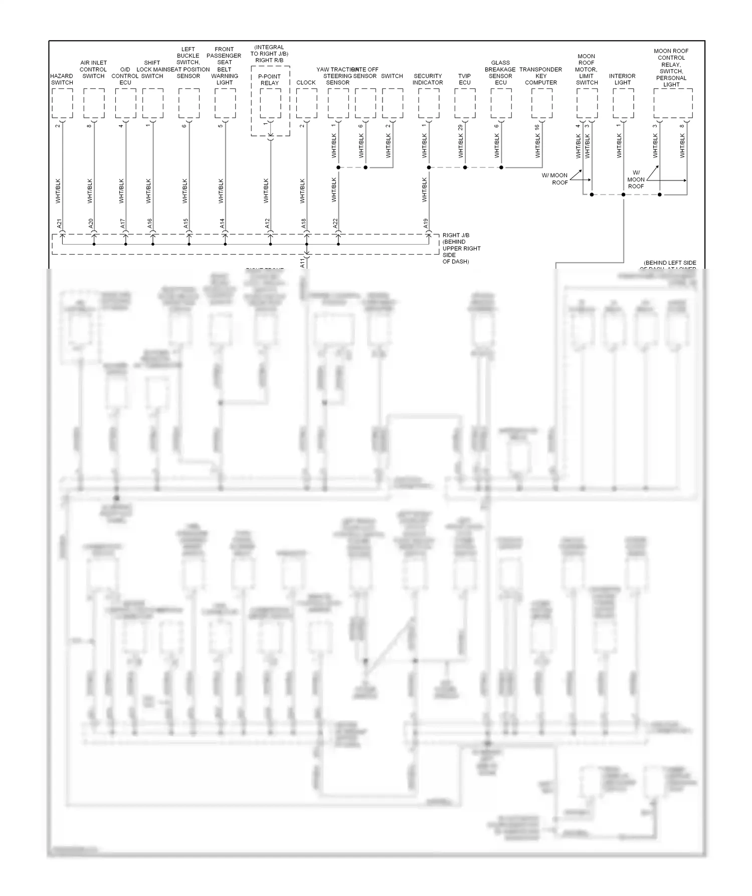Toyota Corolla X (2006-2010) engine control junction module connector wiring diagram  (1 of 1)