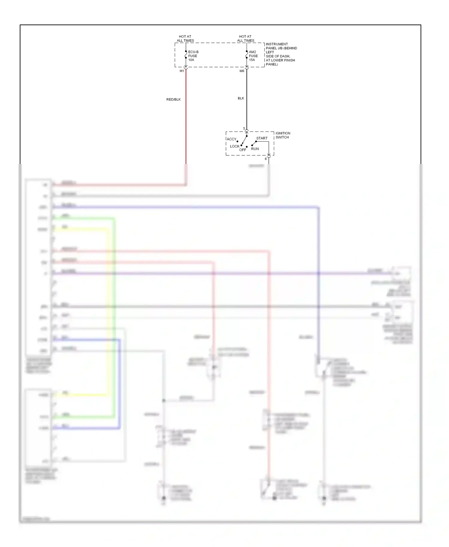 Toyota Corolla X (2006-2010) security indicator wiring diagram  (3 of 3)