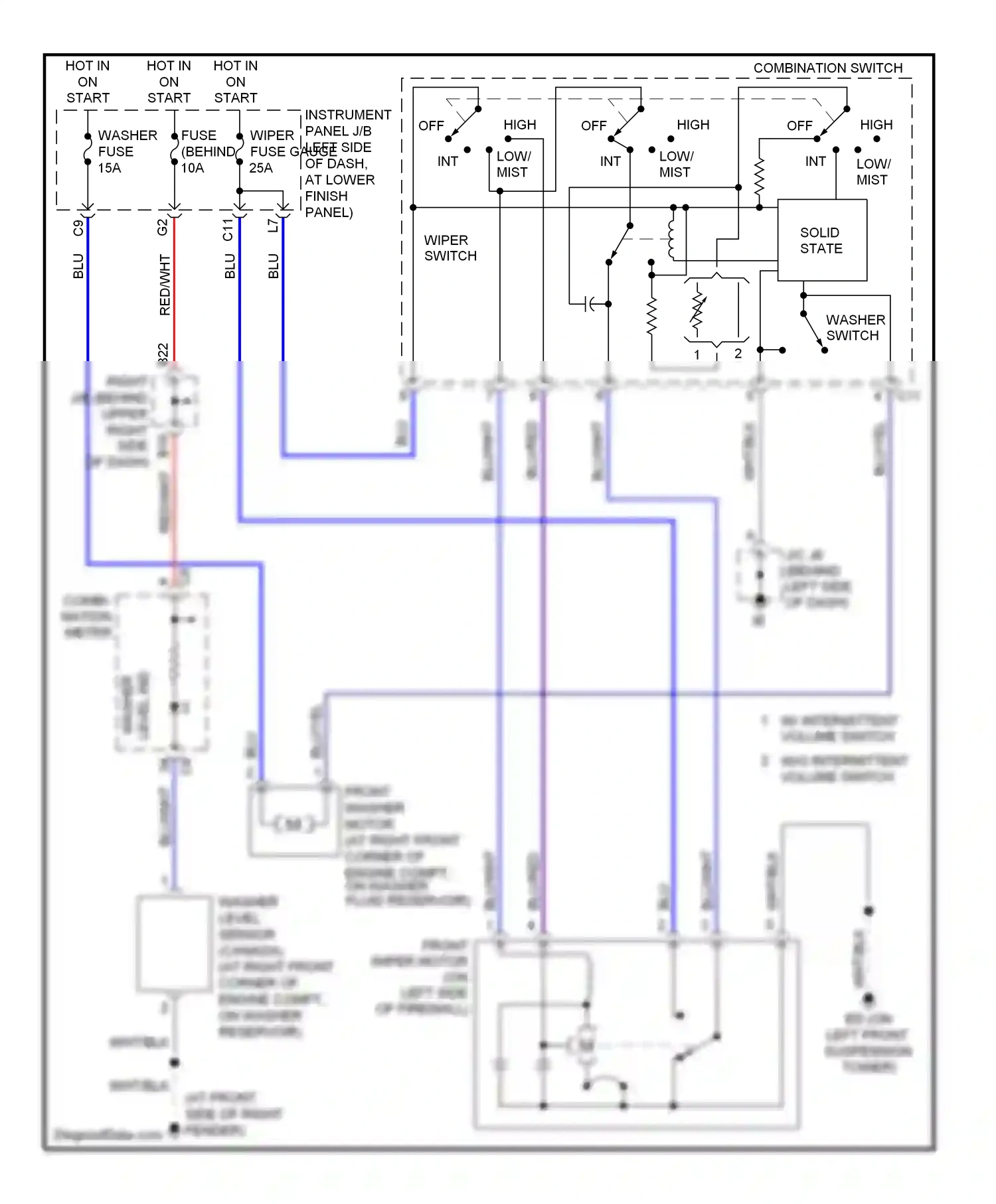 Toyota Corolla X (2006-2010) solid state wiring diagram  (2 of 2)