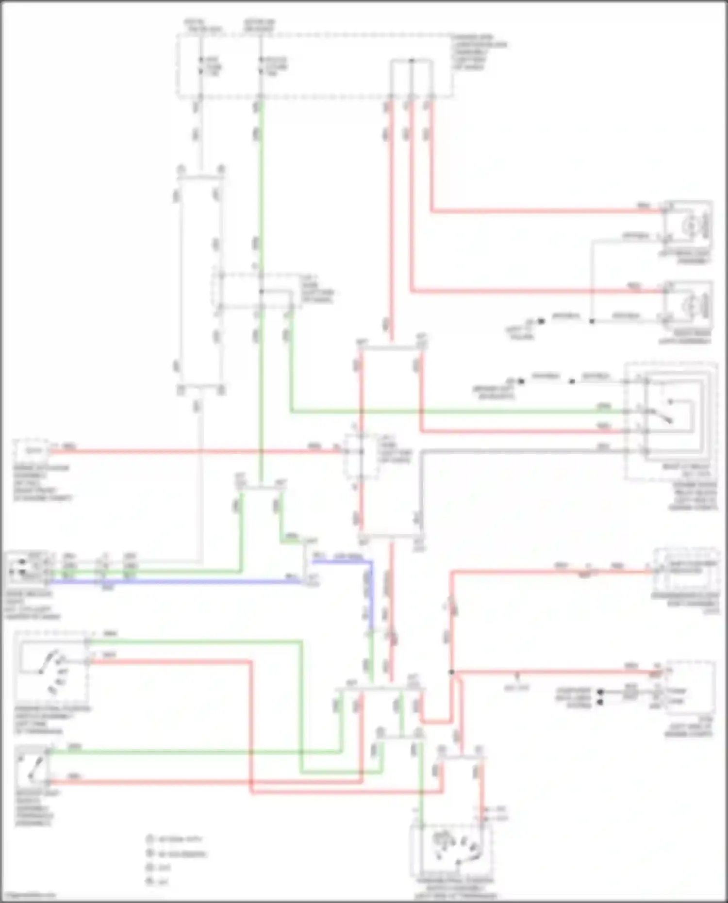 Corolla Toyota XI facelift (2015-2019): Backup lamps circuit