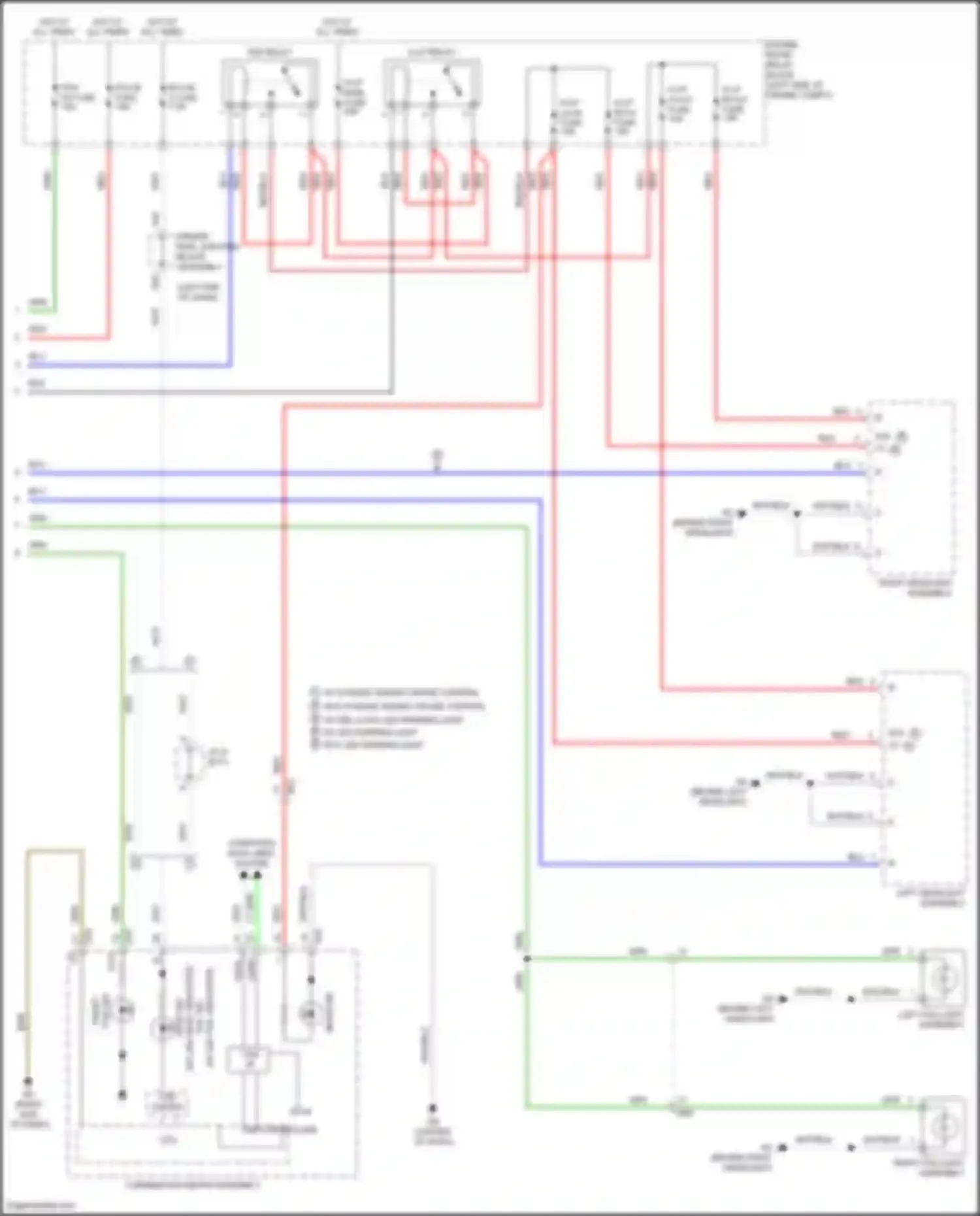 Corolla Toyota XI facelift (2015-2019): Headlights circuit (2 of 2)