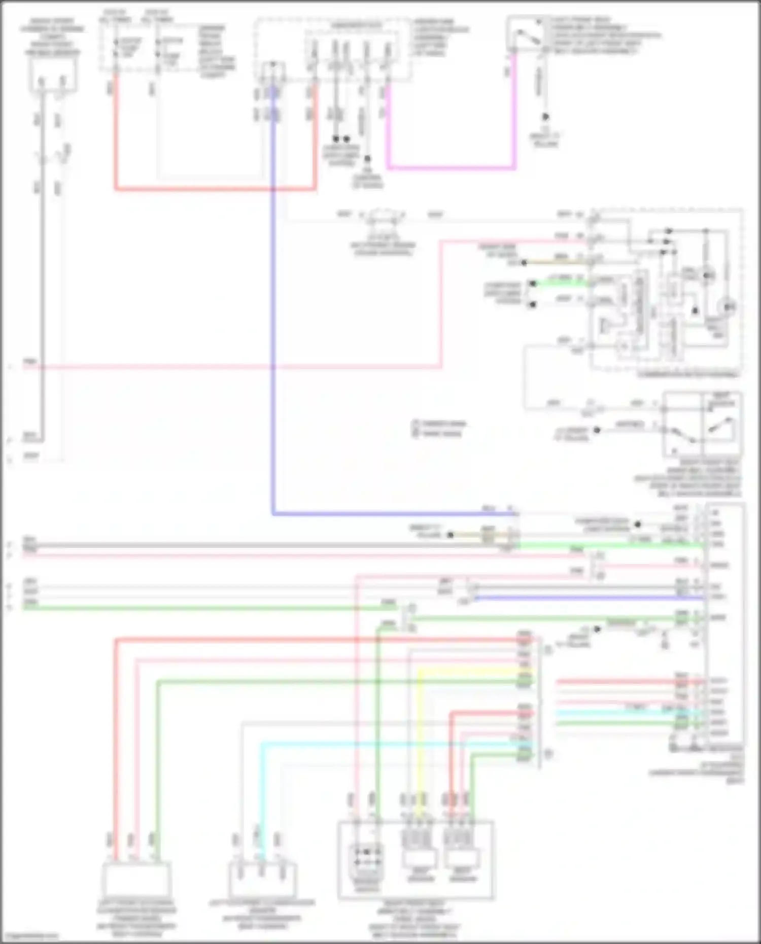 Corolla Toyota XI facelift (2015-2019): Supplemental restraints circuit (3 of 3)