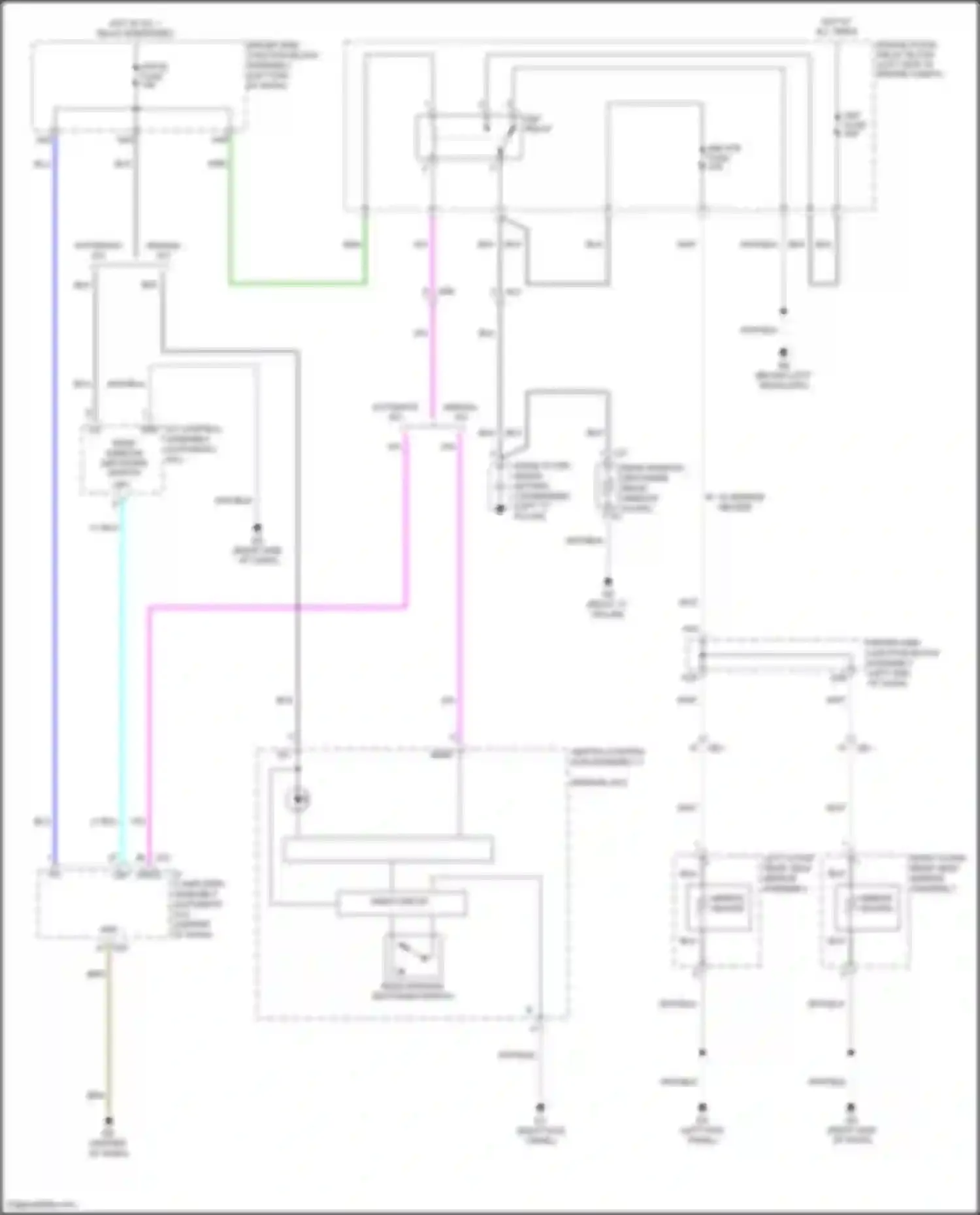 Wiring diagram a/c control assembly for Toyota Corolla XI facelift (2015-2019) (5 of 5)