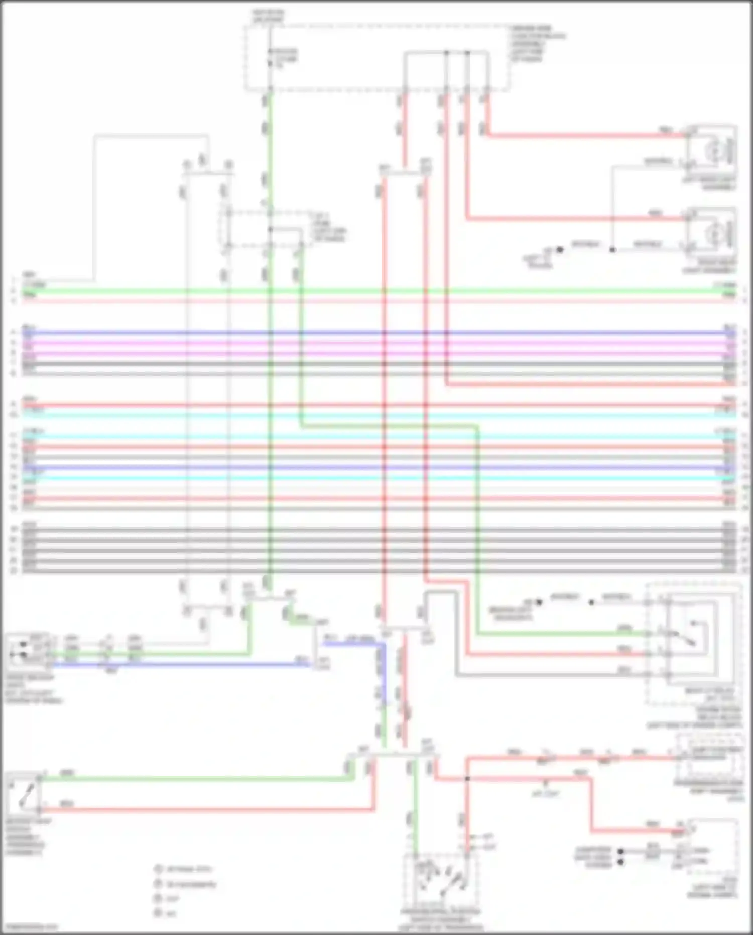 Wiring diagram backup light switch assembly for Toyota Corolla XI facelift (2015-2019) (2 of 3)