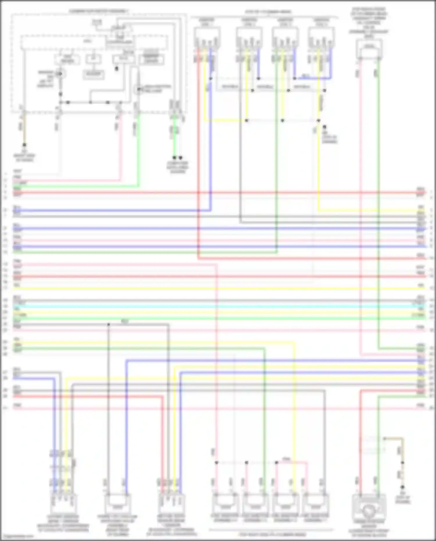 Wiring diagram combination meter assembly for Toyota Corolla XI facelift (2015-2019) (33 of 34)