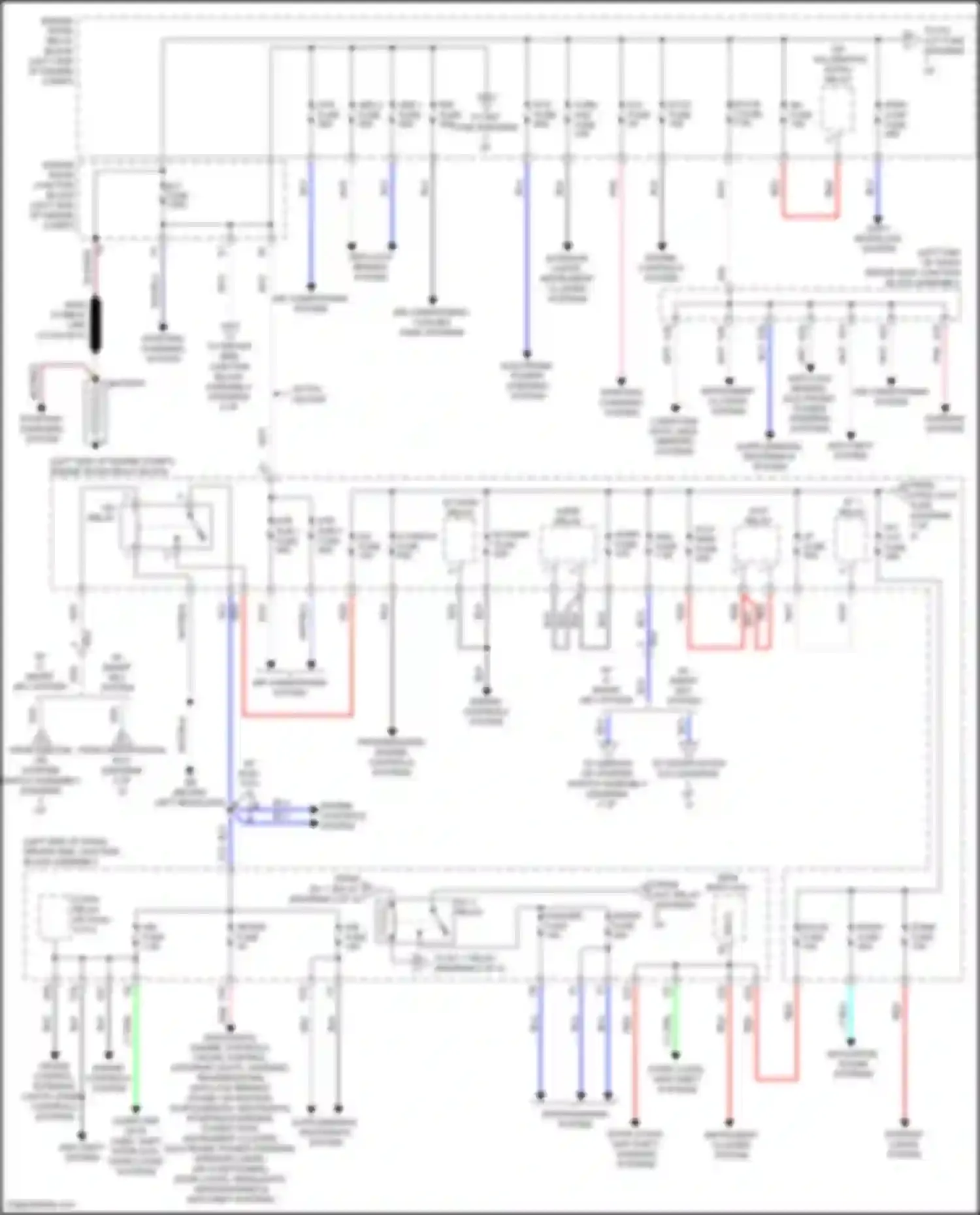 Wiring diagram computer data lines, shift interlock, door locks systems for Toyota Corolla XI facelift (2015-2019) (1 of 1)