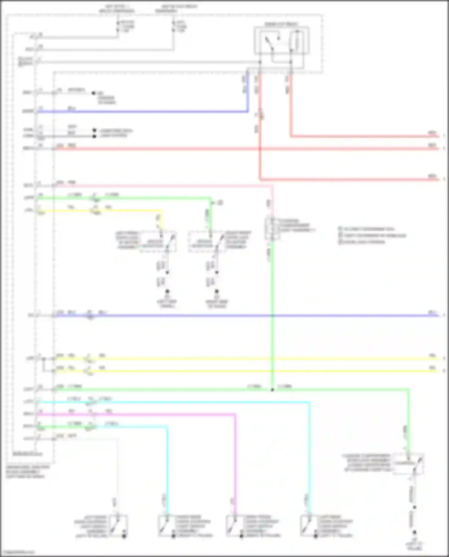 Wiring diagram driver side junction block assembly for Toyota Corolla XI facelift (2015-2019) (31 of 77)