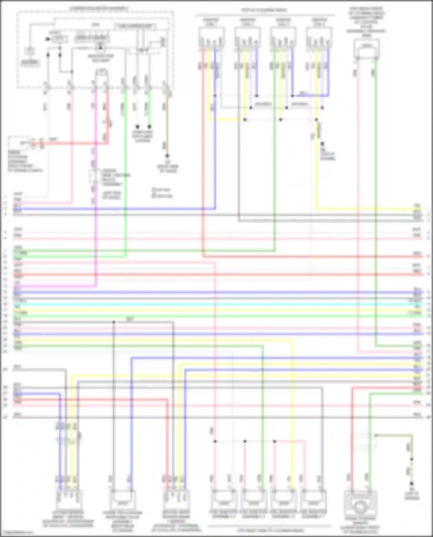 Wiring diagram driver side junction block assembly for Toyota Corolla XI facelift (2015-2019) (75 of 77)