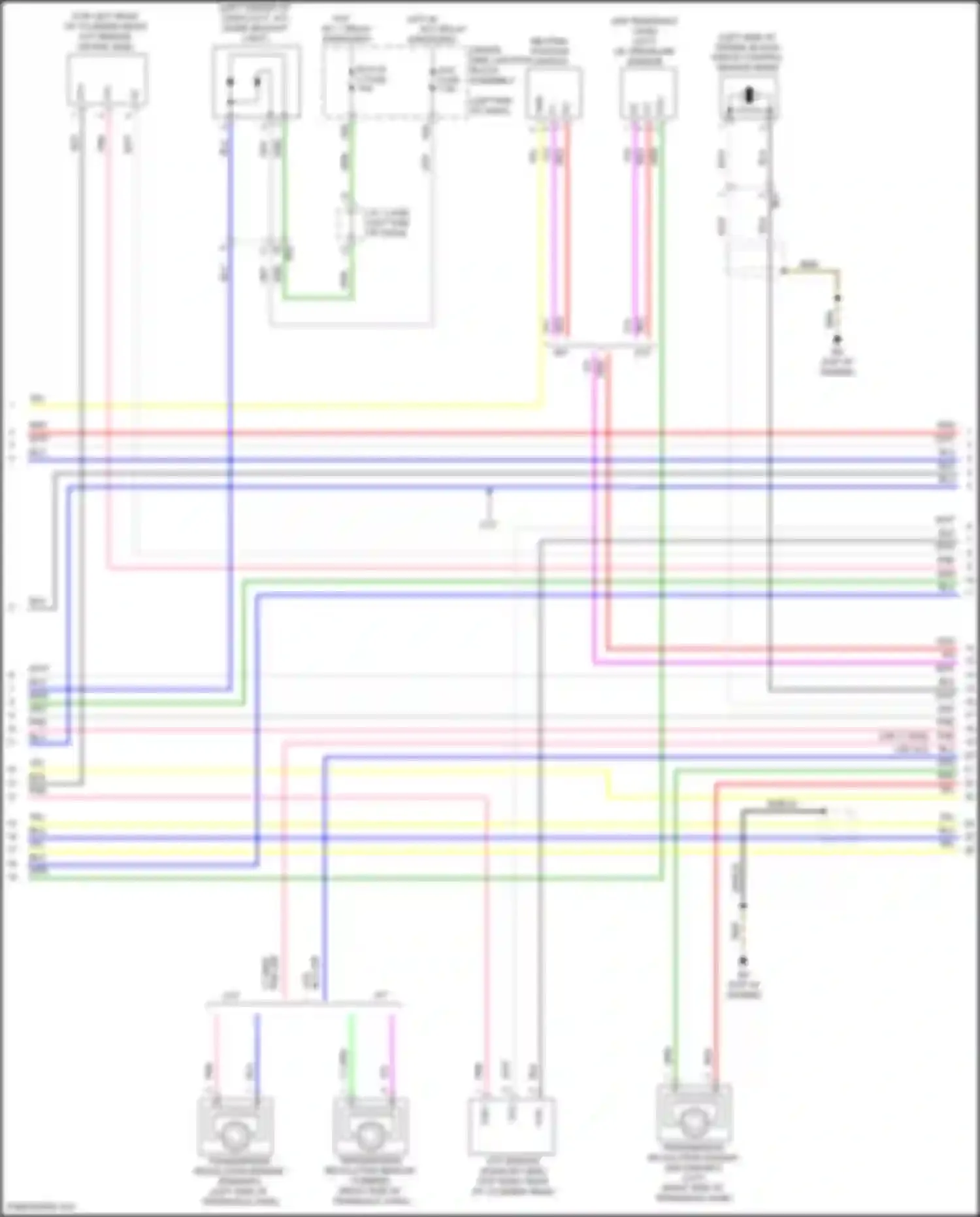 Wiring diagram driver side junction block assembly for Toyota Corolla XI facelift (2015-2019) (69 of 77)