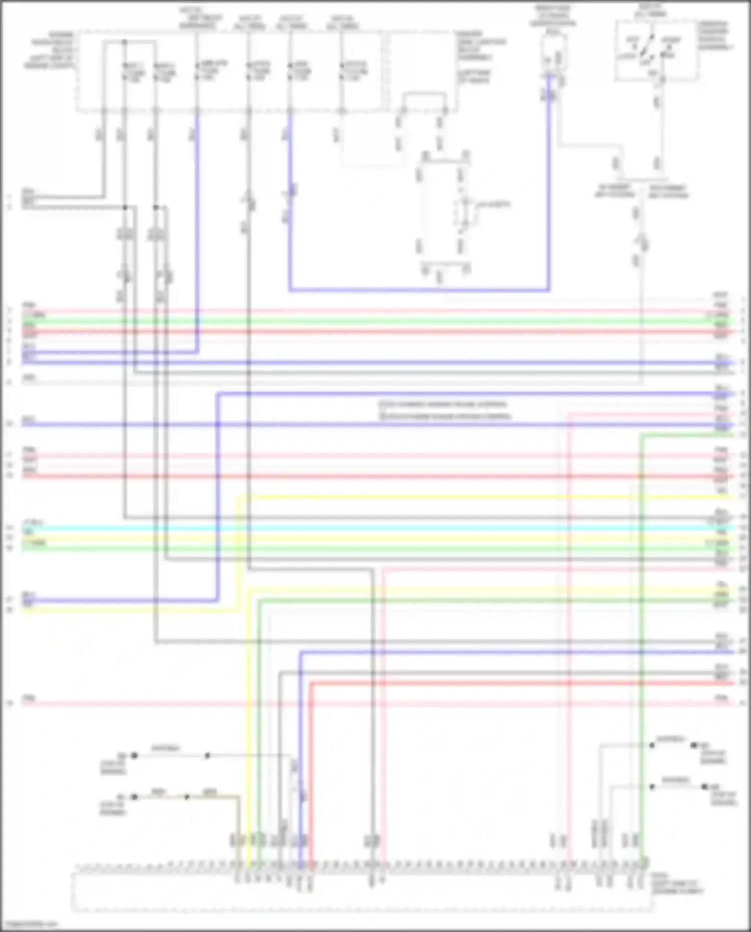 Wiring diagram driver side junction block assembly for Toyota Corolla XI facelift (2015-2019) (72 of 77)