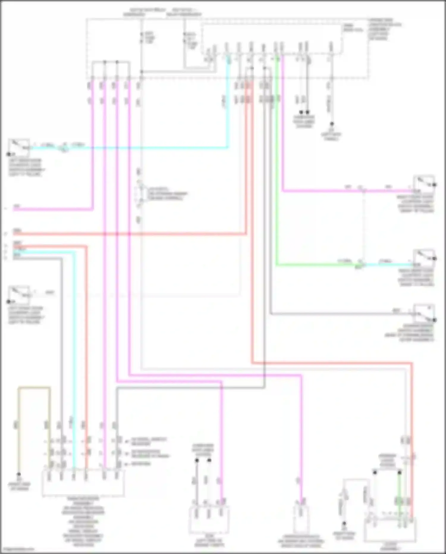 Wiring diagram driver side junction block assembly for Toyota Corolla XI facelift (2015-2019) (49 of 77)