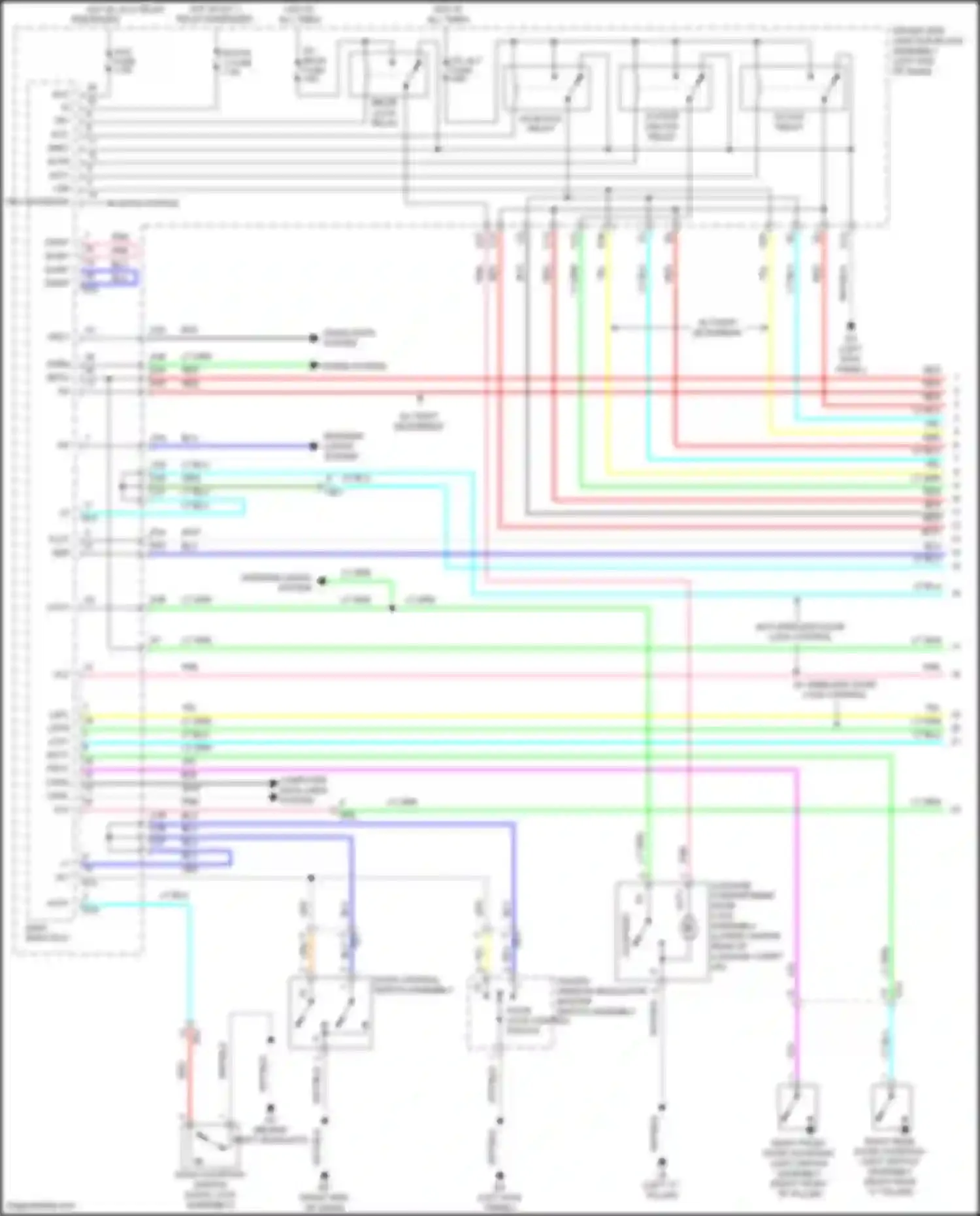 Wiring diagram driver side junction block assembly for Toyota Corolla XI facelift (2015-2019) (3 of 77)