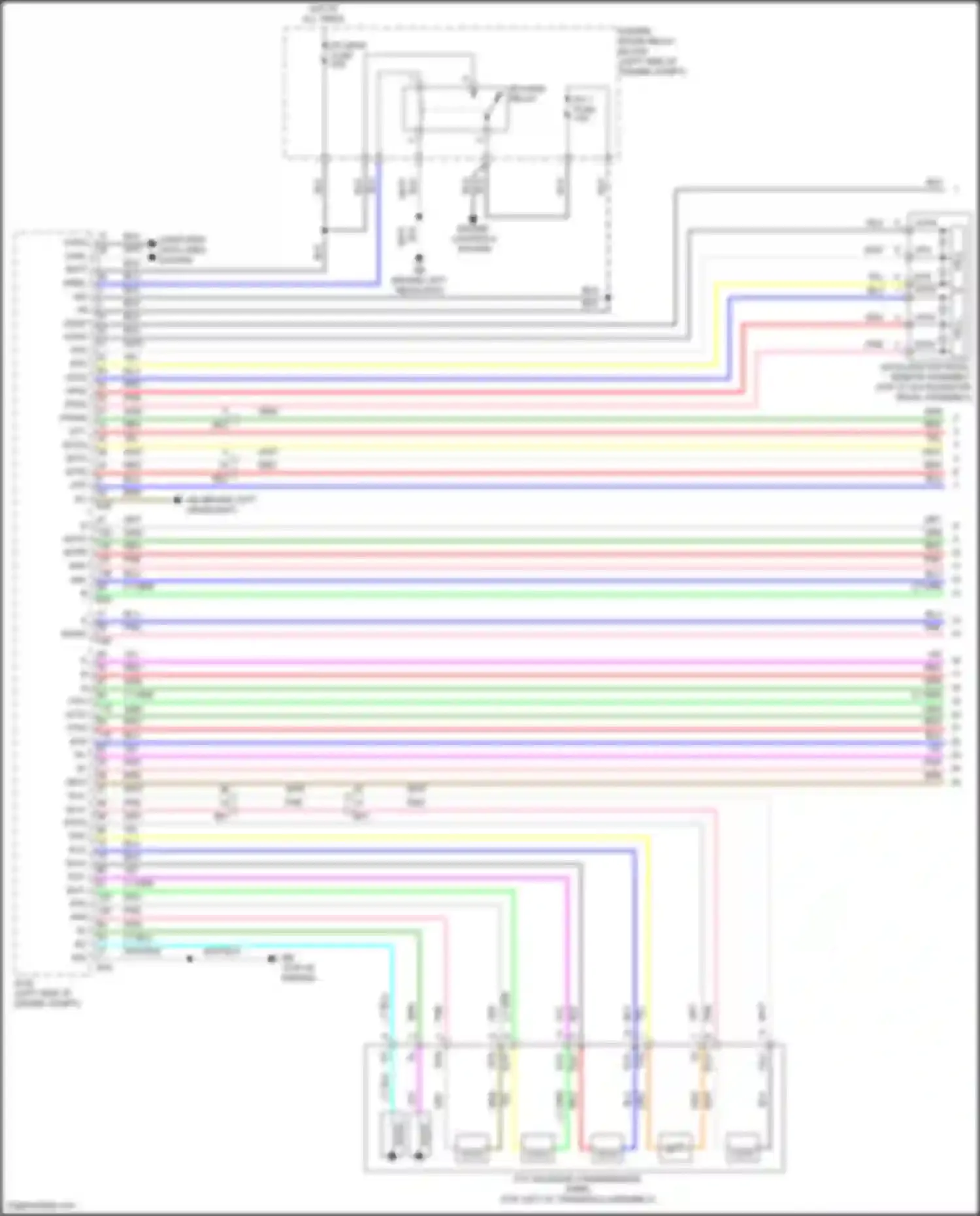 Wiring diagram engine room relay block for Toyota Corolla XI facelift (2015-2019) (19 of 58)