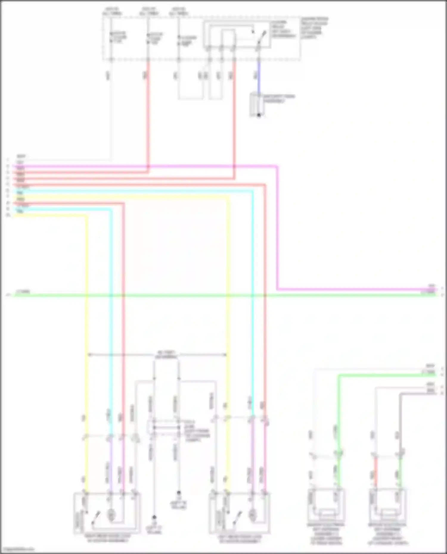 Wiring diagram engine room relay block for Toyota Corolla XI facelift (2015-2019) (4 of 58)
