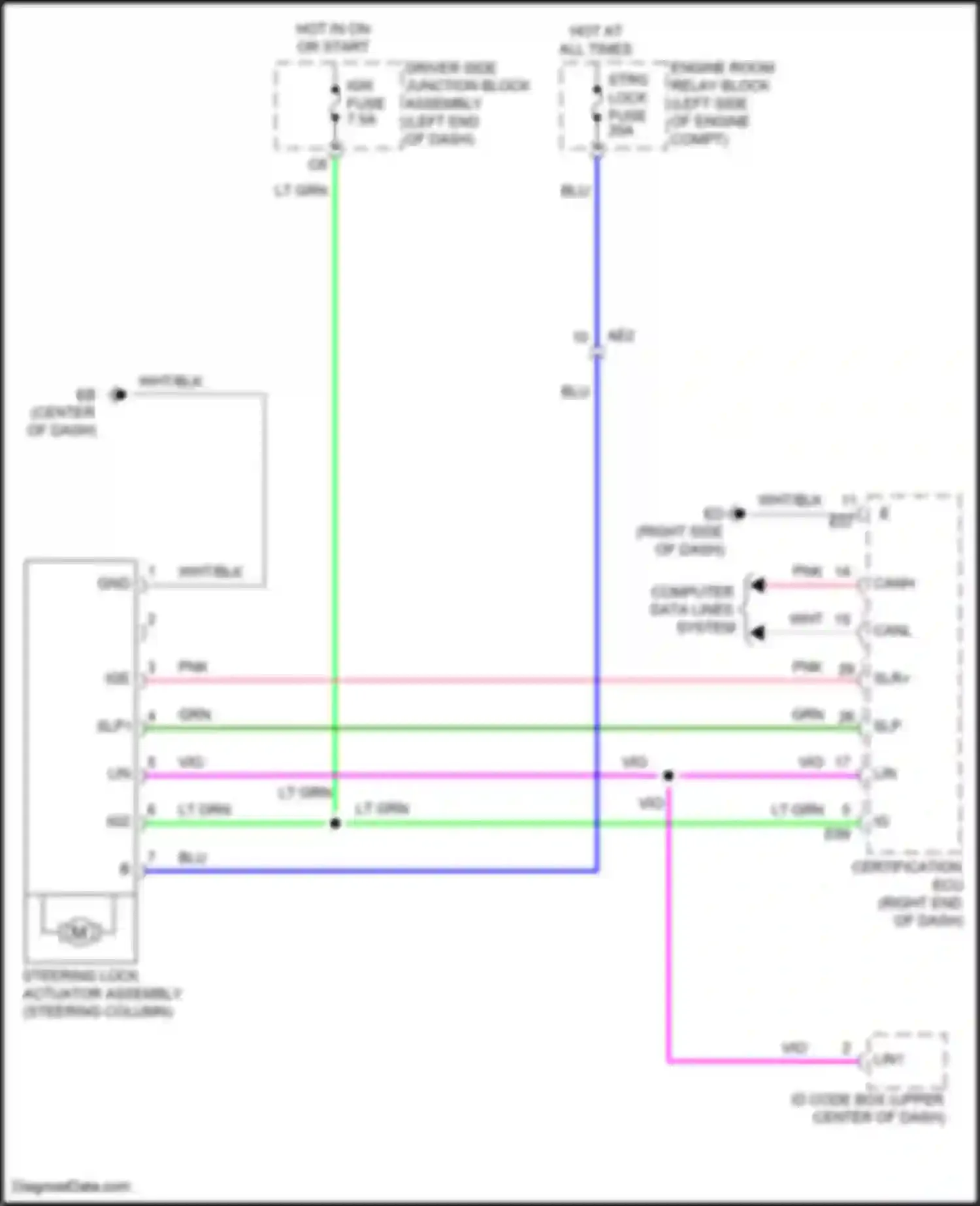 Wiring diagram engine room relay block for Toyota Corolla XI facelift (2015-2019) (29 of 58)