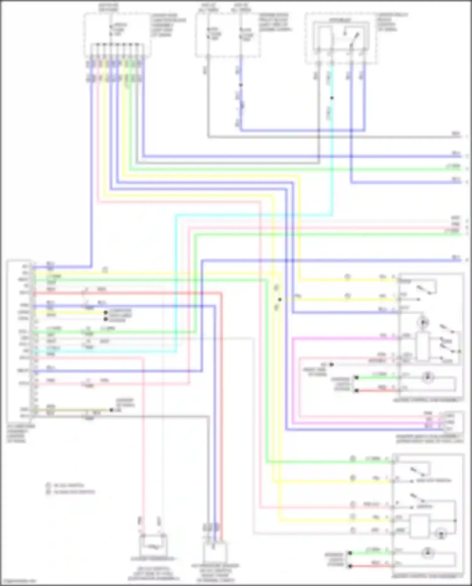 Wiring diagram heater control sub assembly 1 for Toyota Corolla XI facelift (2015-2019) (3 of 3)