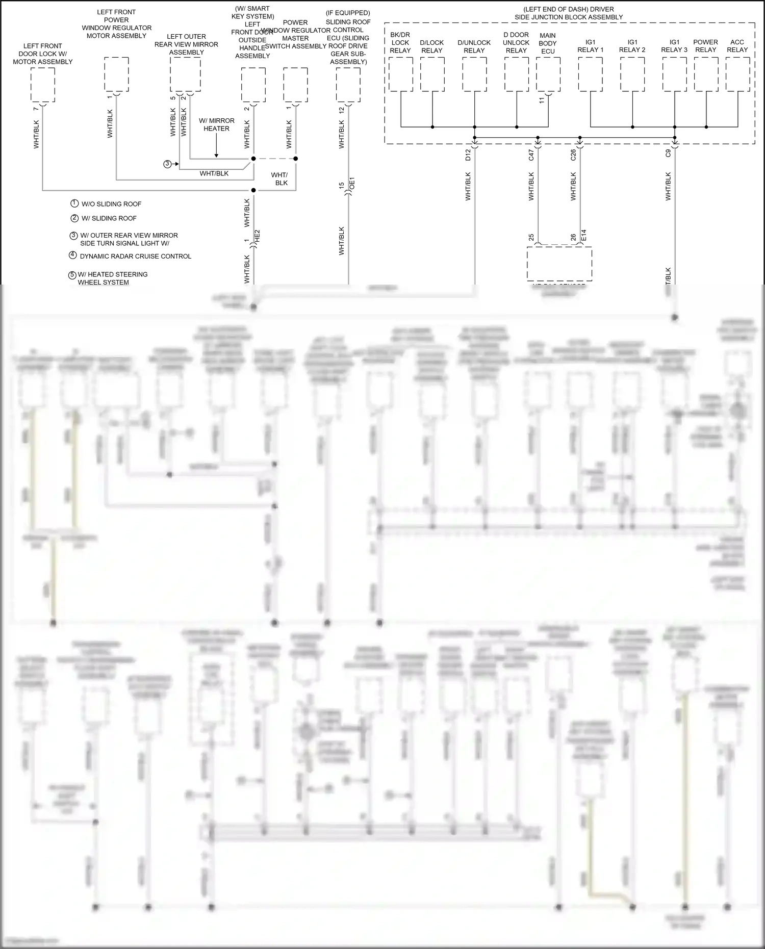 Toyota Corolla XI facelift (2015-2019) id code box wiring diagram  (2 of 3)