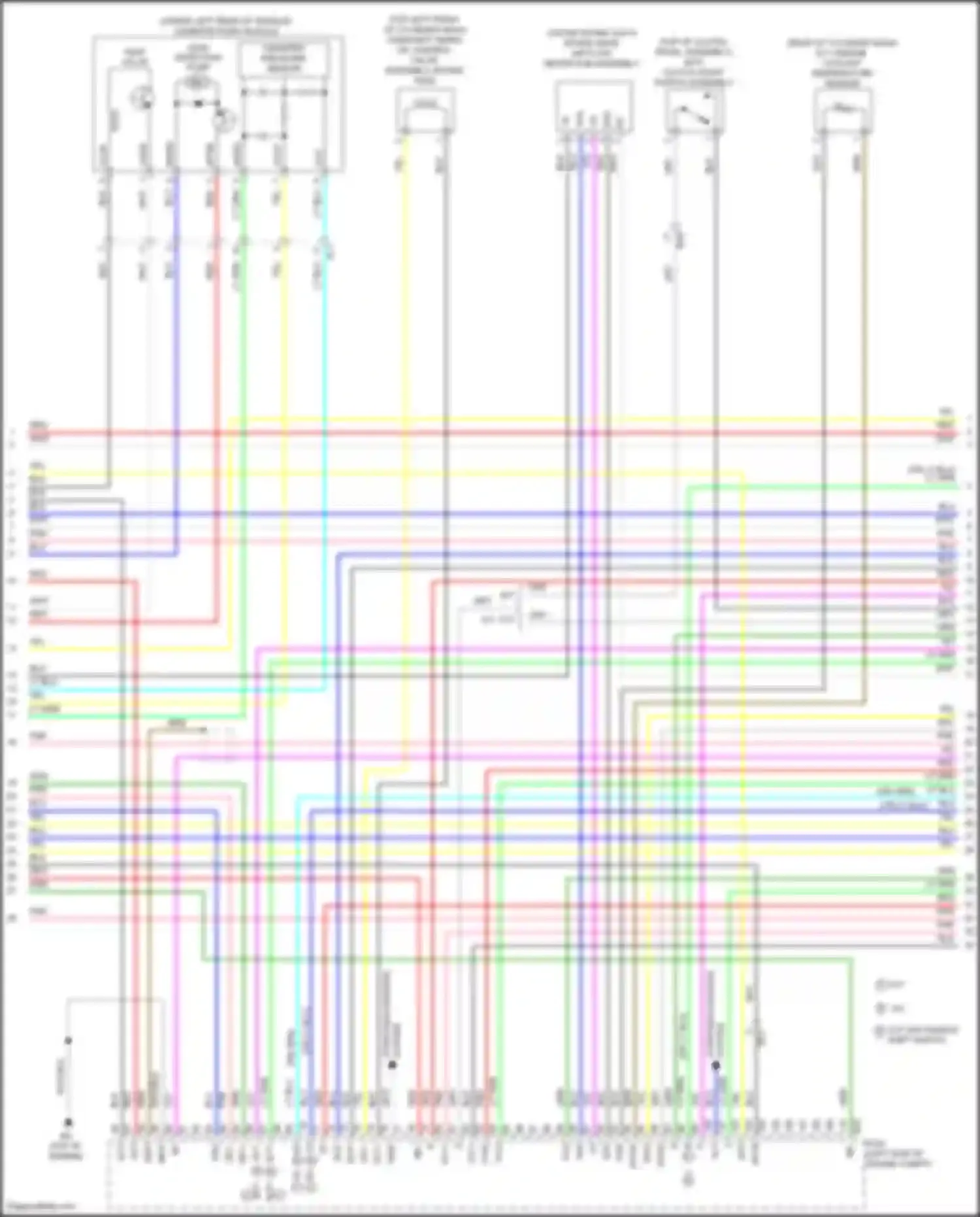 Wiring diagram intake mass air flow meter sub-assembly for Toyota Corolla XI facelift (2015-2019) (1 of 2)