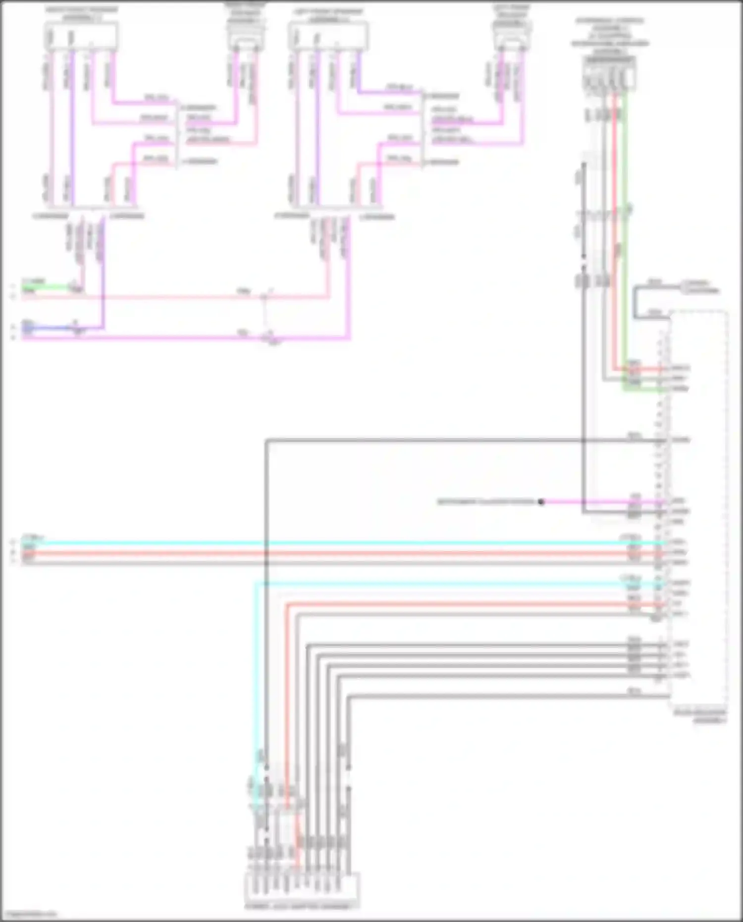 Wiring diagram left front speaker assembly 2 for Toyota Corolla XI facelift (2015-2019) (2 of 3)