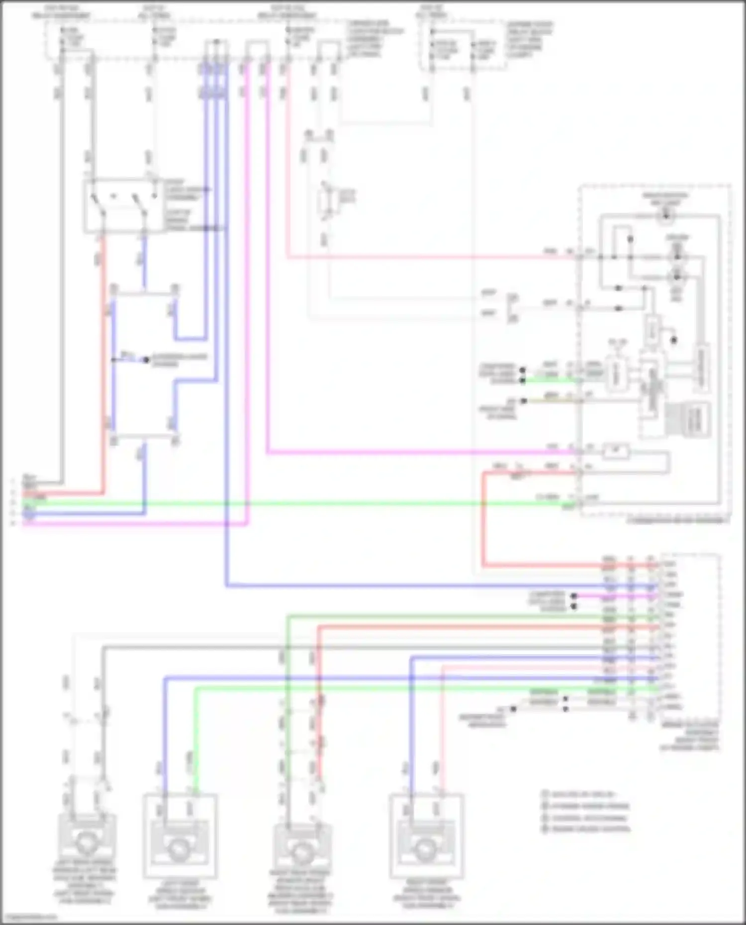 Wiring diagram left front speed sensor for Toyota Corolla XI facelift (2015-2019) (3 of 3)