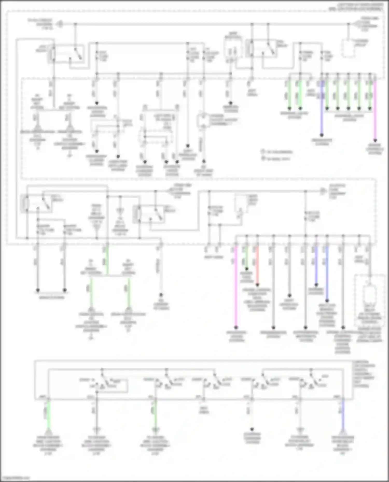 Wiring diagram navigation, sound systems for Toyota Corolla XI facelift (2015-2019) (3 of 3)