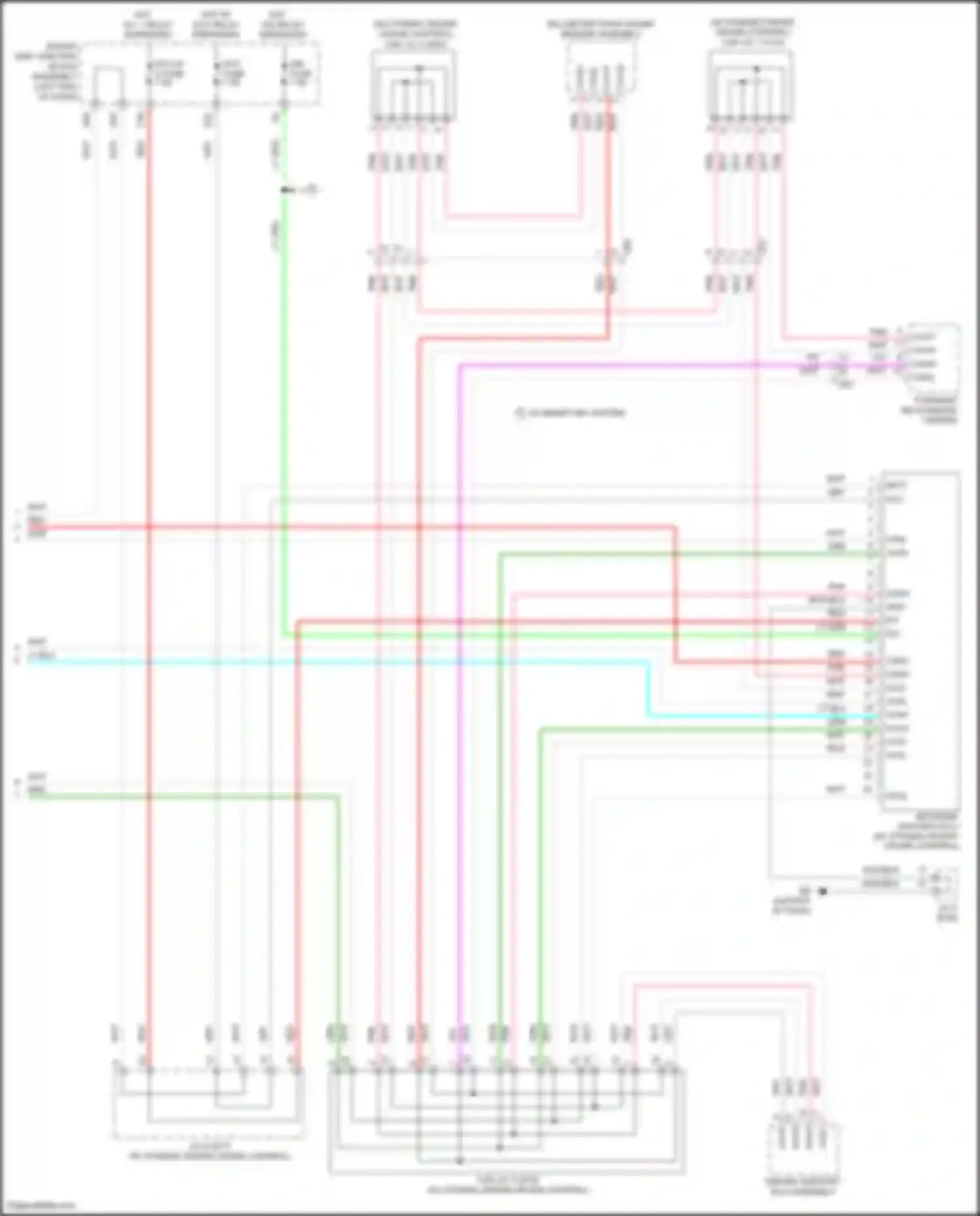 Wiring diagram network gateway ecu for Toyota Corolla XI facelift (2015-2019) (2 of 3)