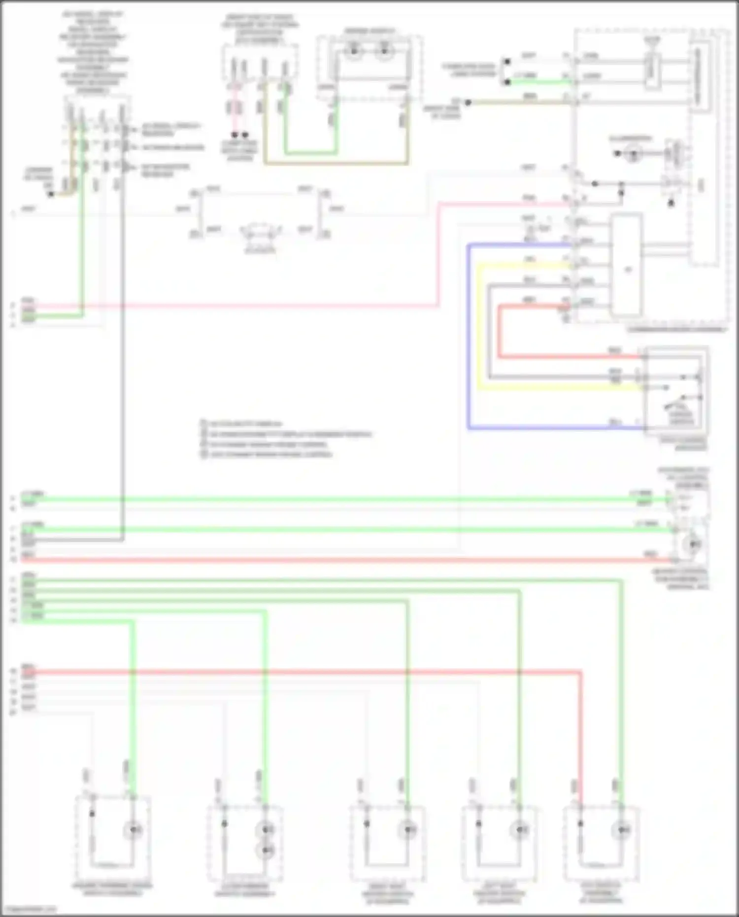 Wiring diagram radio, display receiver assembly for Toyota Corolla XI facelift (2015-2019) (5 of 9)