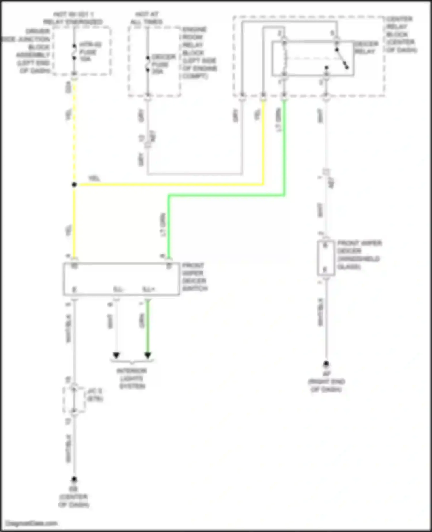 Wiring diagram right end of dash) for Toyota Corolla XI facelift (2015-2019) (3 of 13)