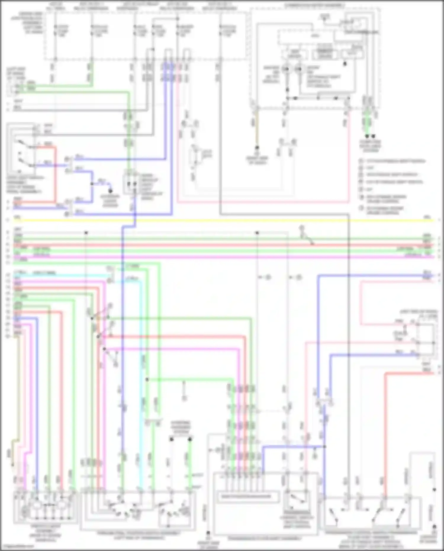 Wiring diagram shift position indicator for Toyota Corolla XI facelift (2015-2019) (6 of 9)