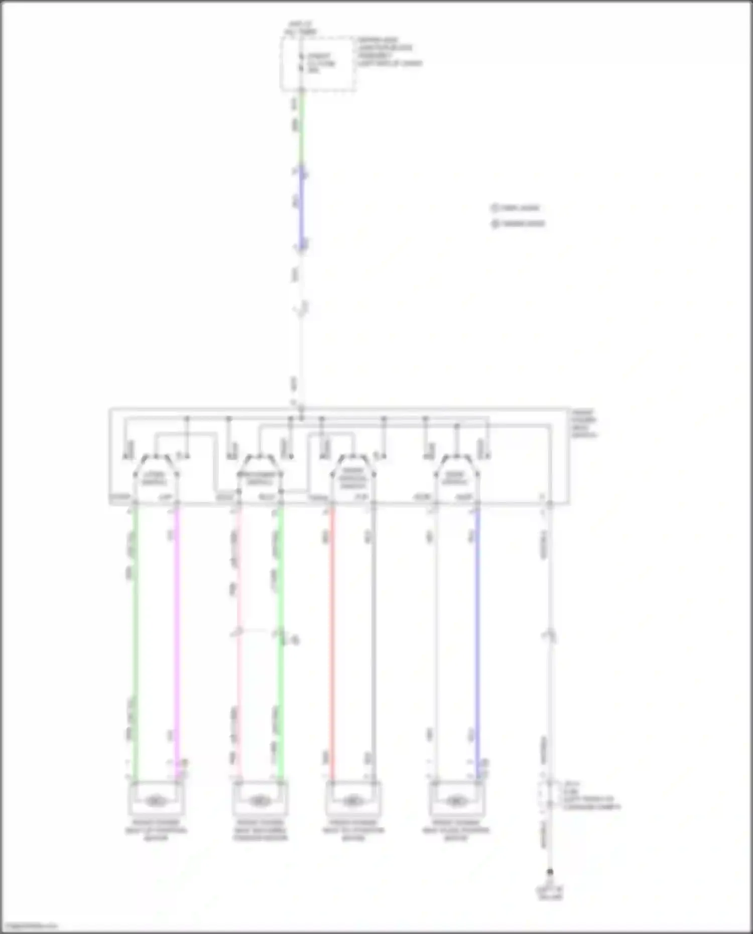 Wiring diagram slide switch for Toyota Corolla XI facelift (2015-2019) (1 of 1)