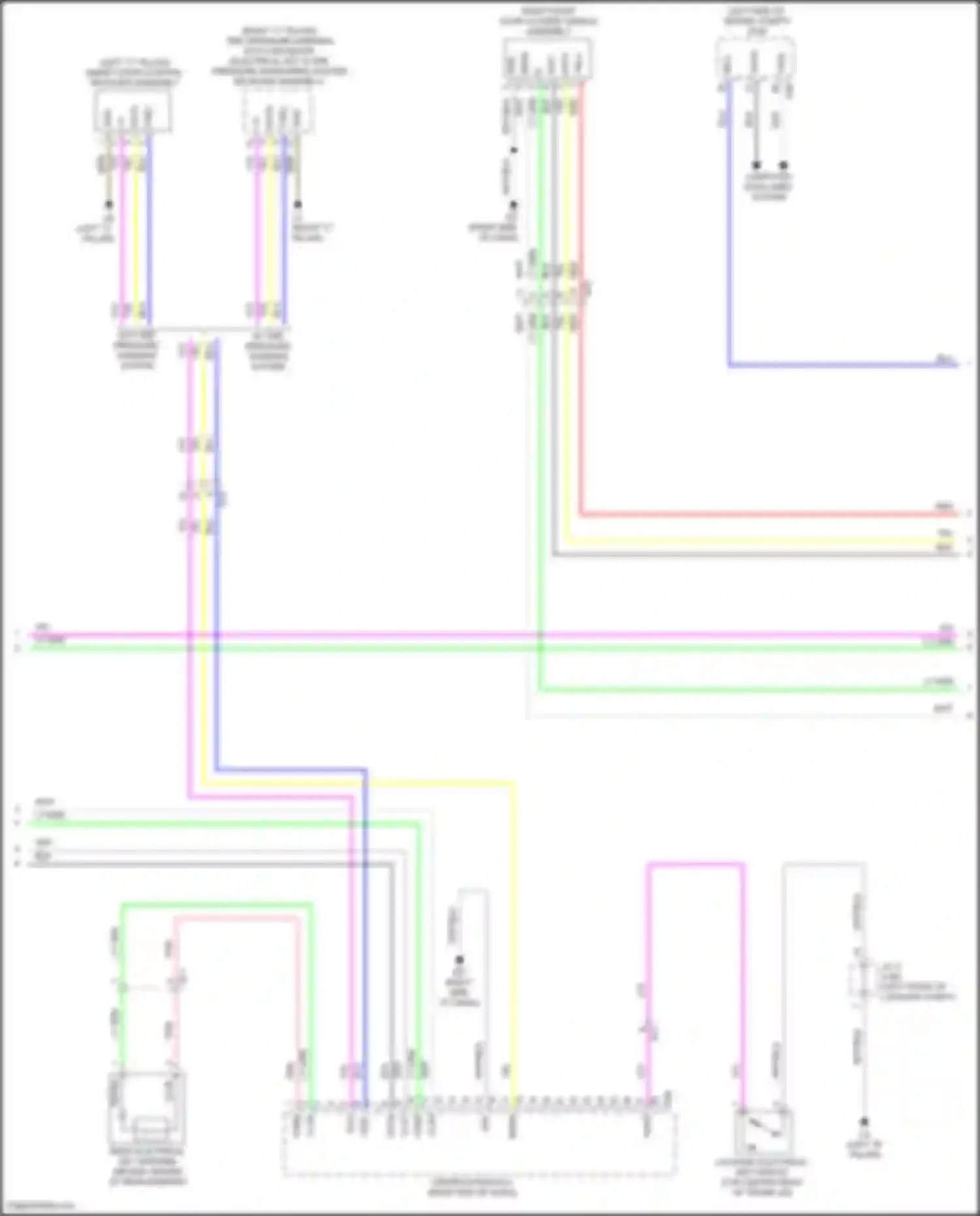 Wiring diagram smart door control receiver assembly for Toyota Corolla XI facelift (2015-2019) (1 of 3)