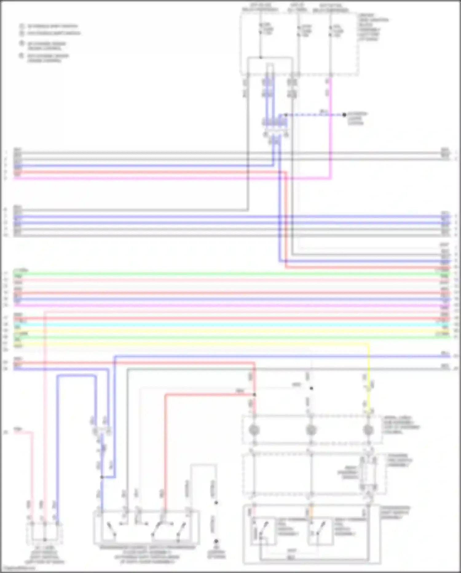 Wiring diagram transmission shift switch assembly for Toyota Corolla XI facelift (2015-2019) (4 of 4)