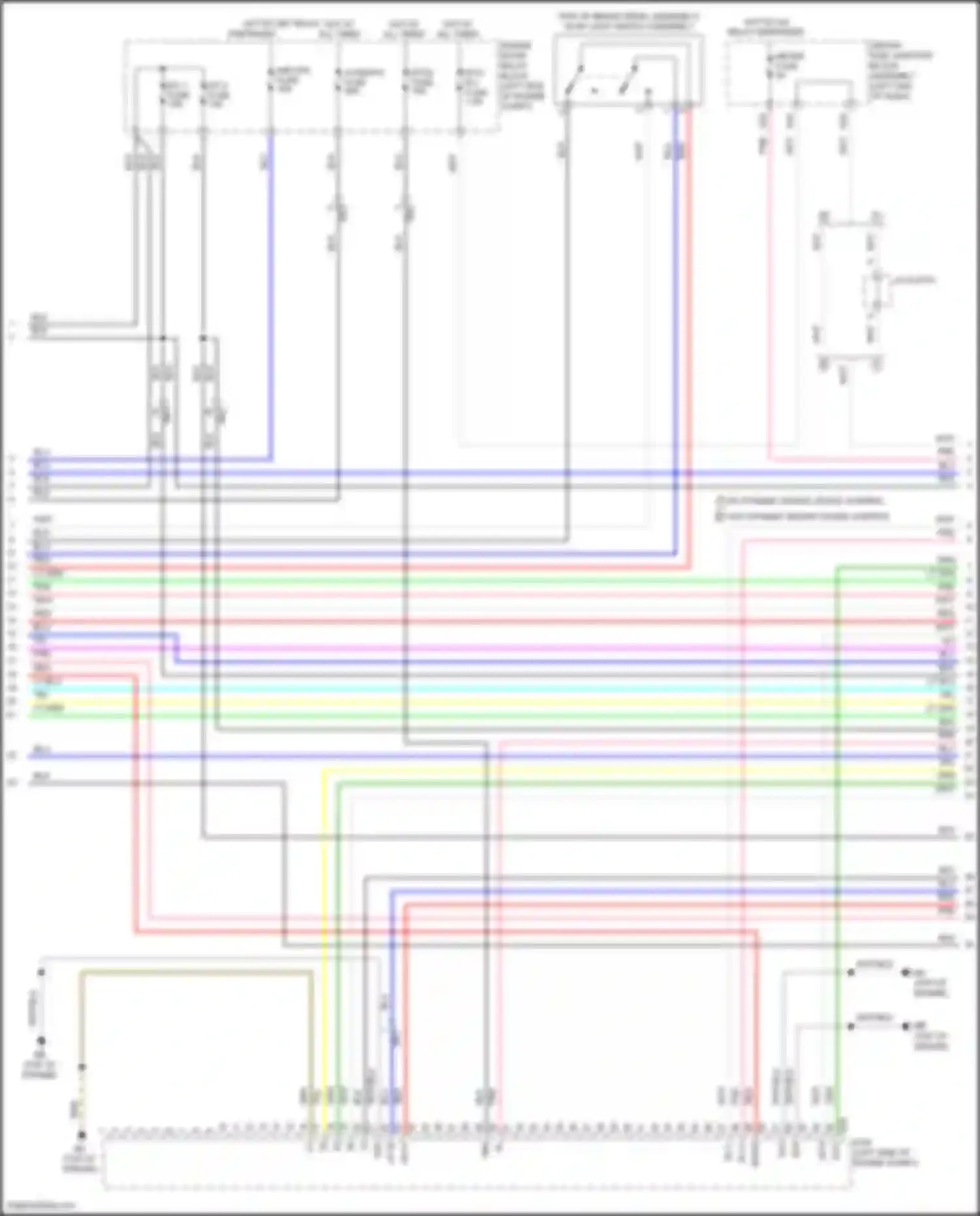 Wiring diagram w/ dynamic radar cruise control w/o dynamic radar cruise control for Toyota Corolla XI facelift (2015-2019) (6 of 6)