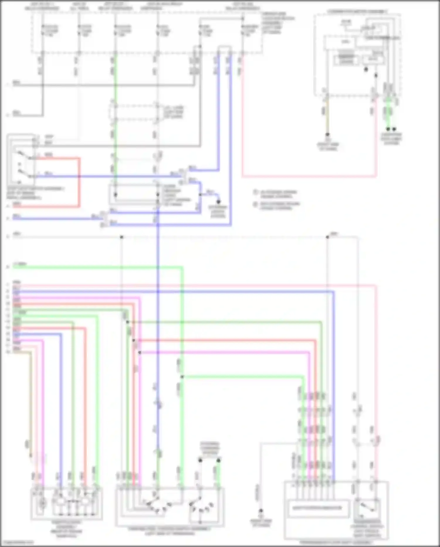 Wiring diagram w/o paddle shift switch for Toyota Corolla XI facelift (2015-2019) (3 of 7)