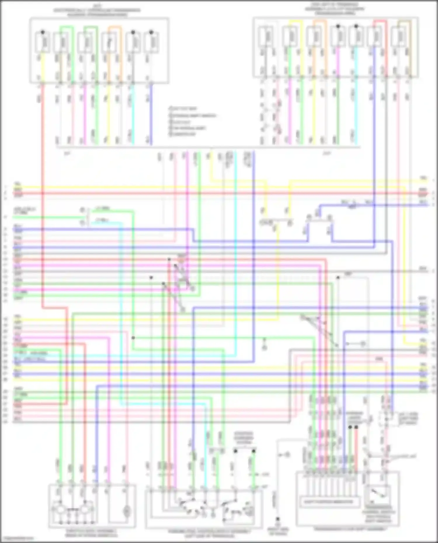Wiring diagram w/o paddle shift switch for Toyota Corolla XI facelift (2015-2019) (4 of 7)