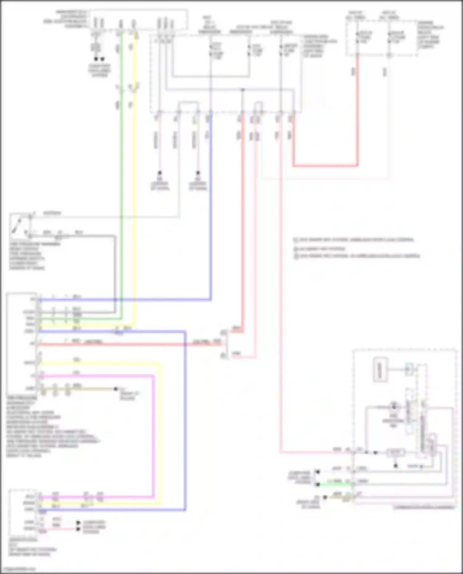 Wiring diagram w/o smart key system w/ wireless door lock control for Toyota Corolla XI facelift (2015-2019) (1 of 1)