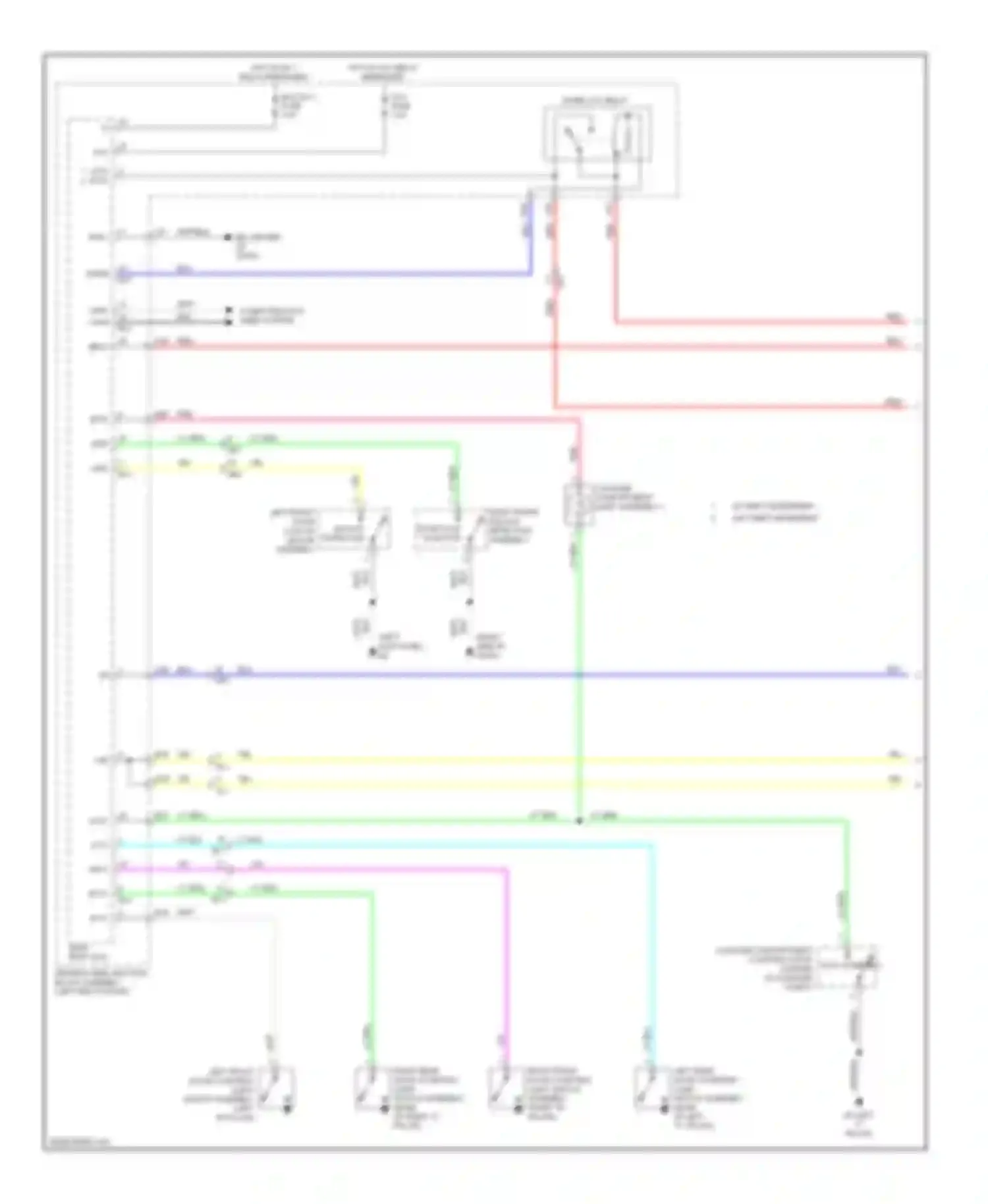 Corolla Toyota XI (2012-2016): Courtesy lamps circuit (1 of 2)