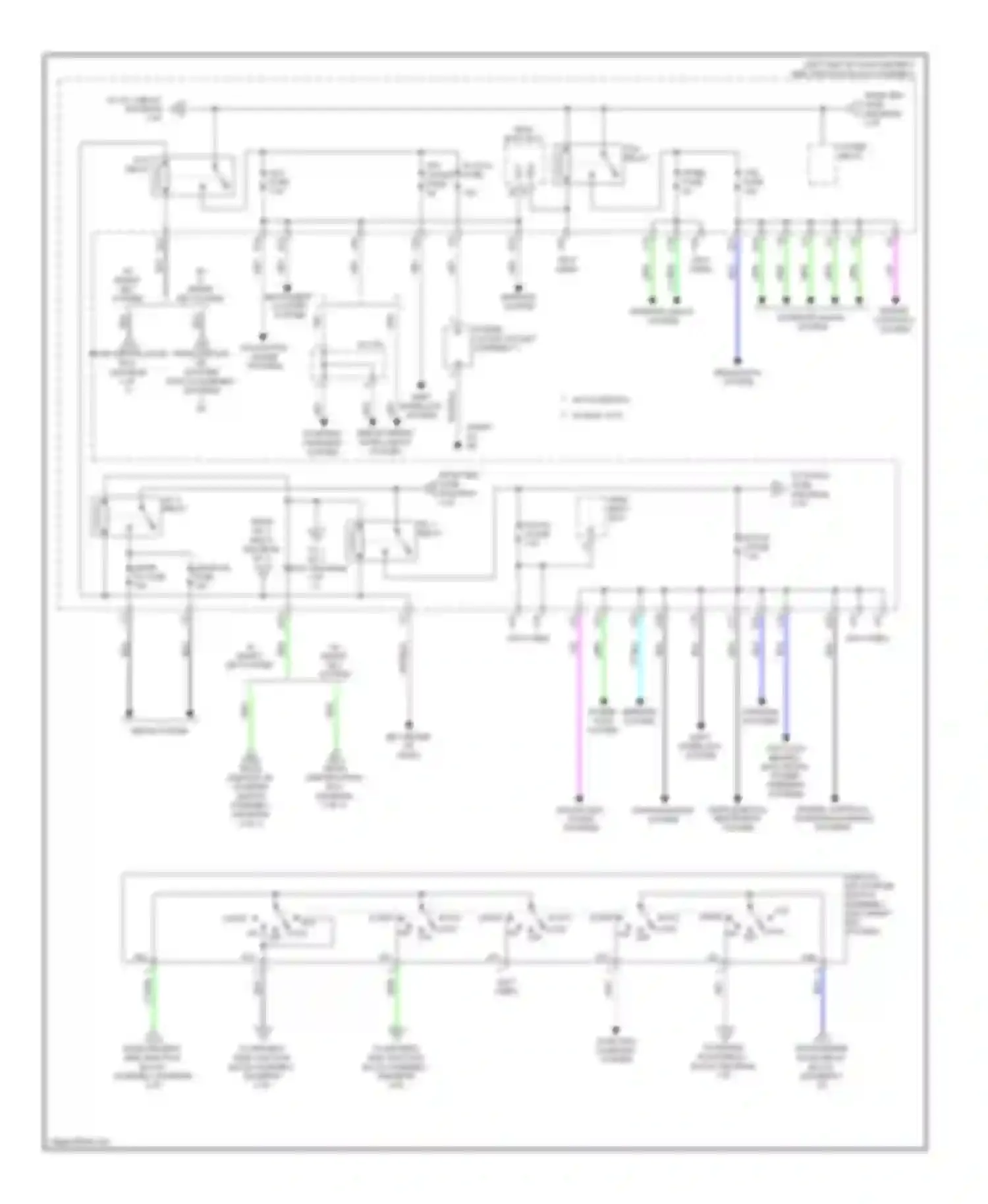 Corolla Toyota XI (2012-2016): Power distribution circuit (2 of 3)