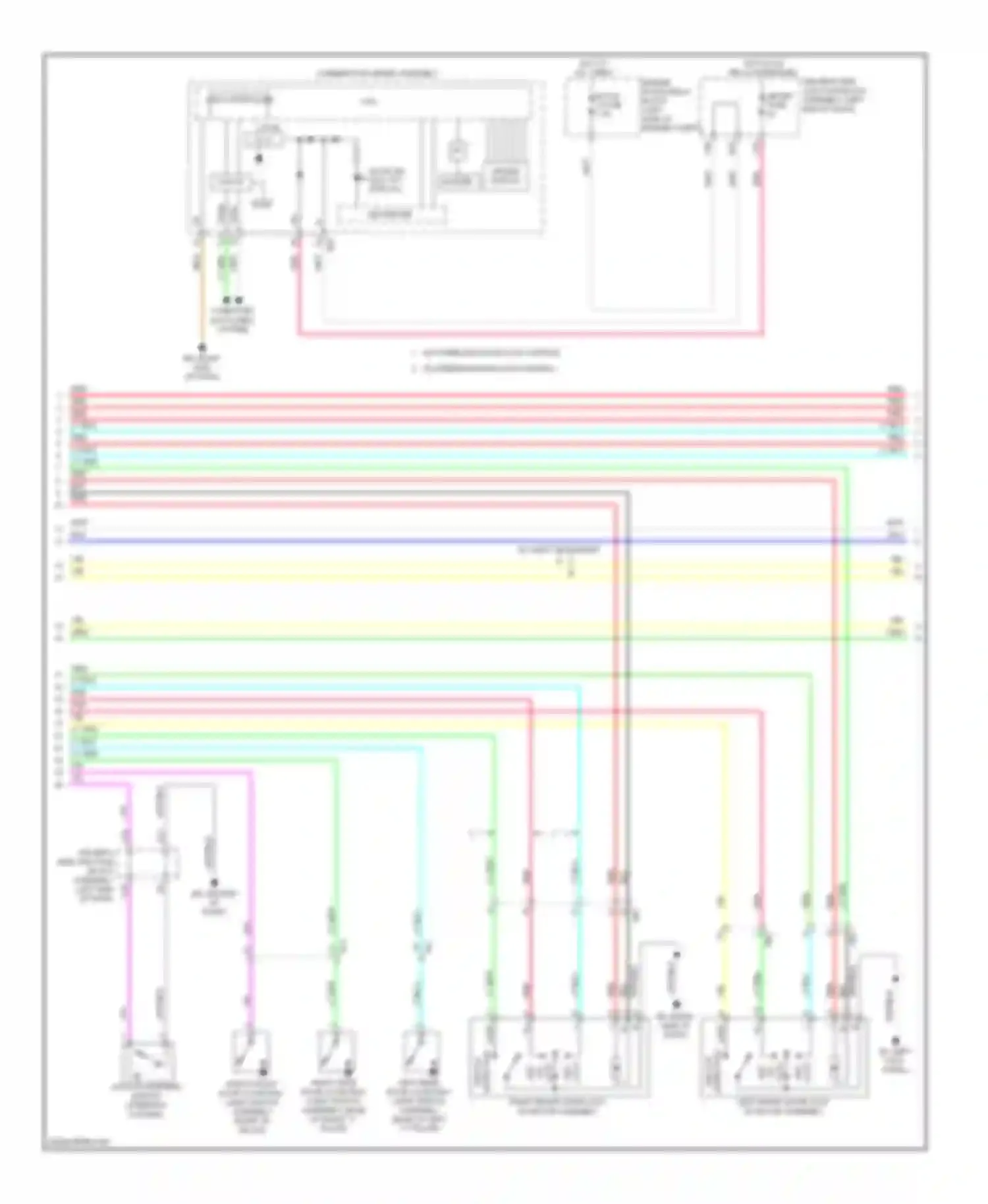 Corolla Toyota XI (2012-2016): Power door locks circuit, without smart key system (2 of 3)