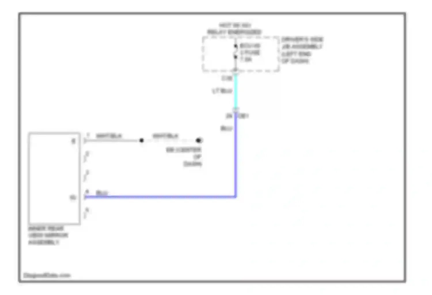 Corolla Toyota XI (2012-2016): Electrochromic mirror circuit